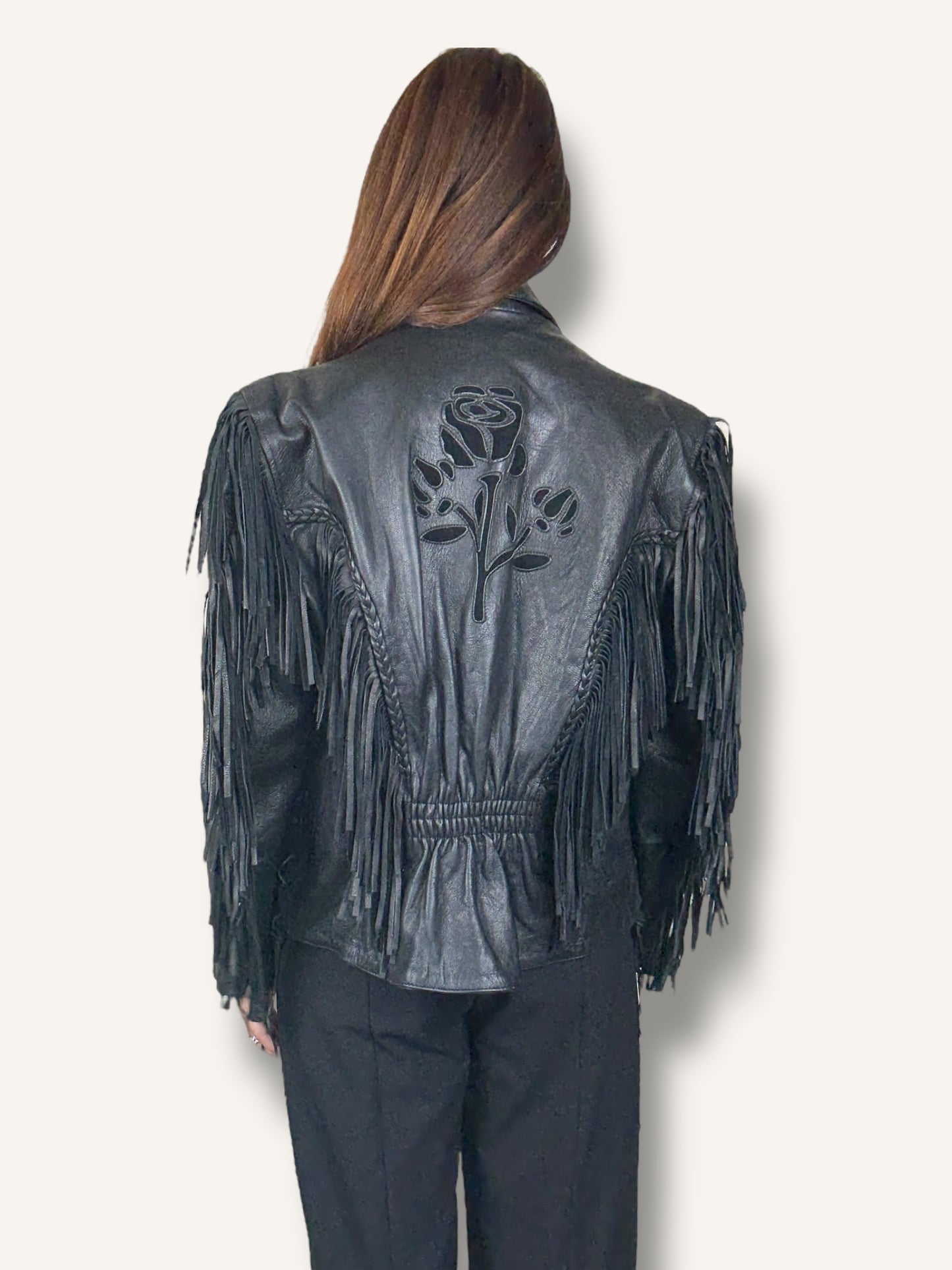 Fringe Leather Jacket