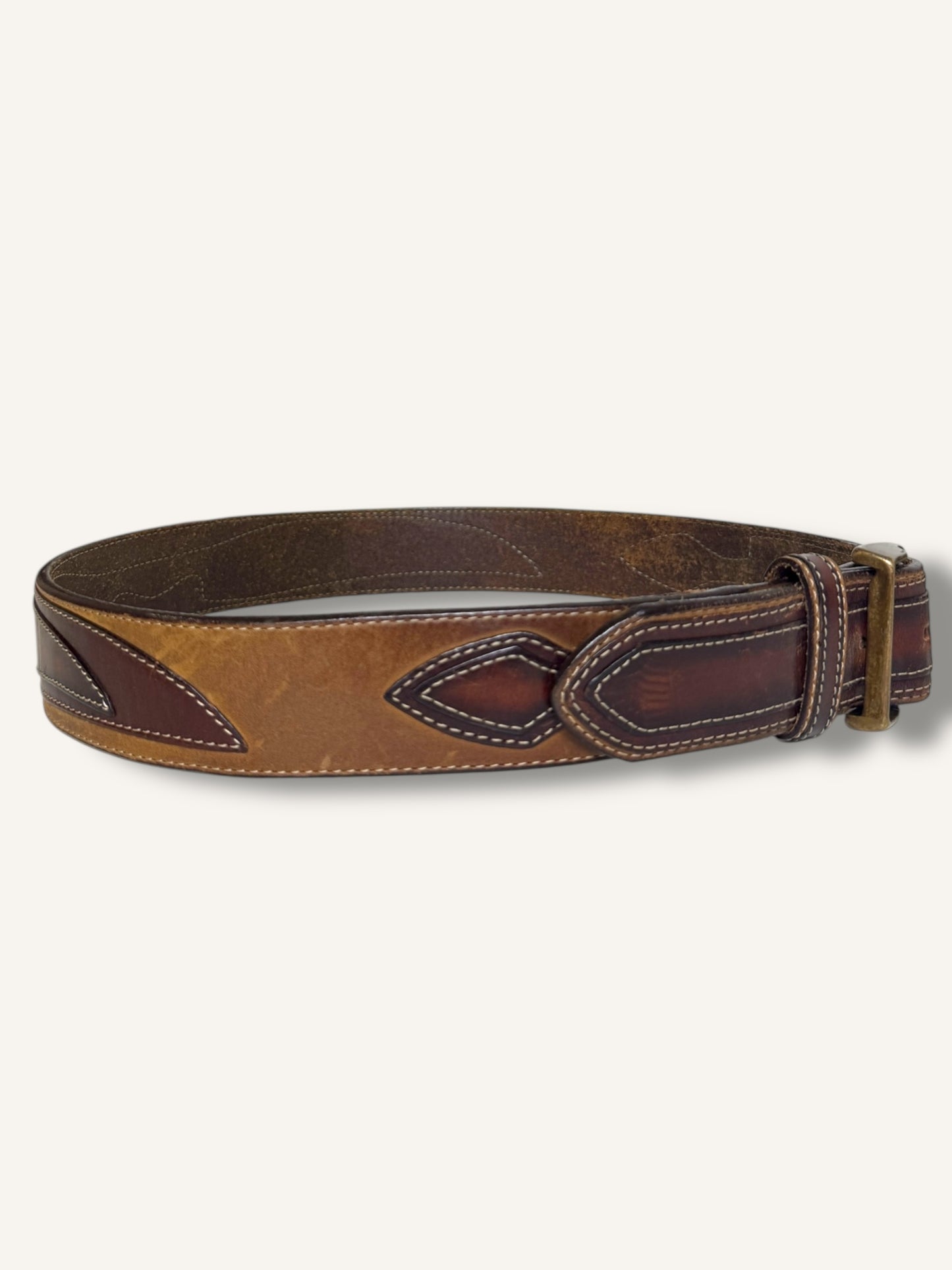 Leather and Suede Belt