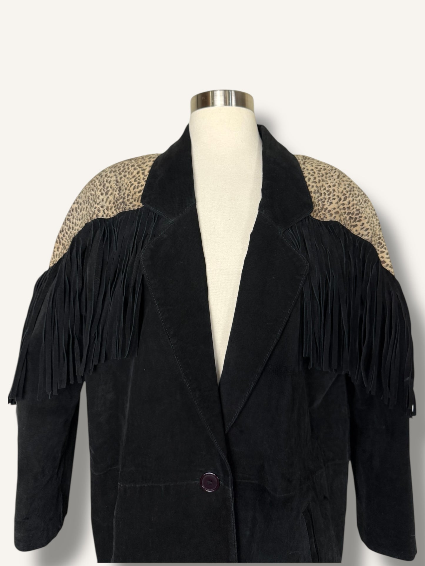 Suede Fringe Jacket