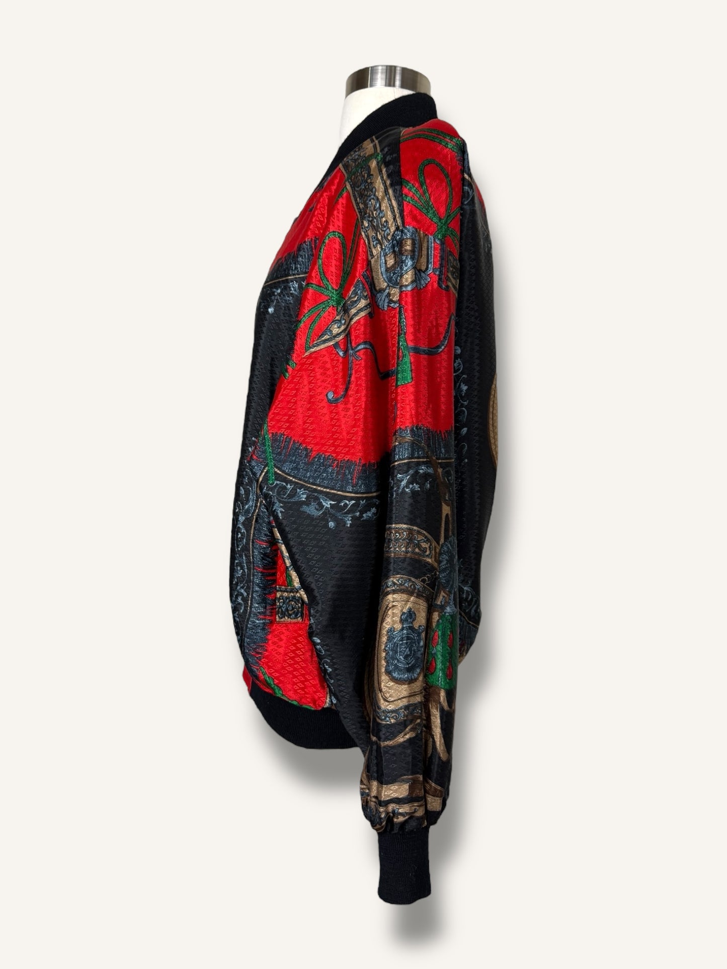 Scarf Print Bomber