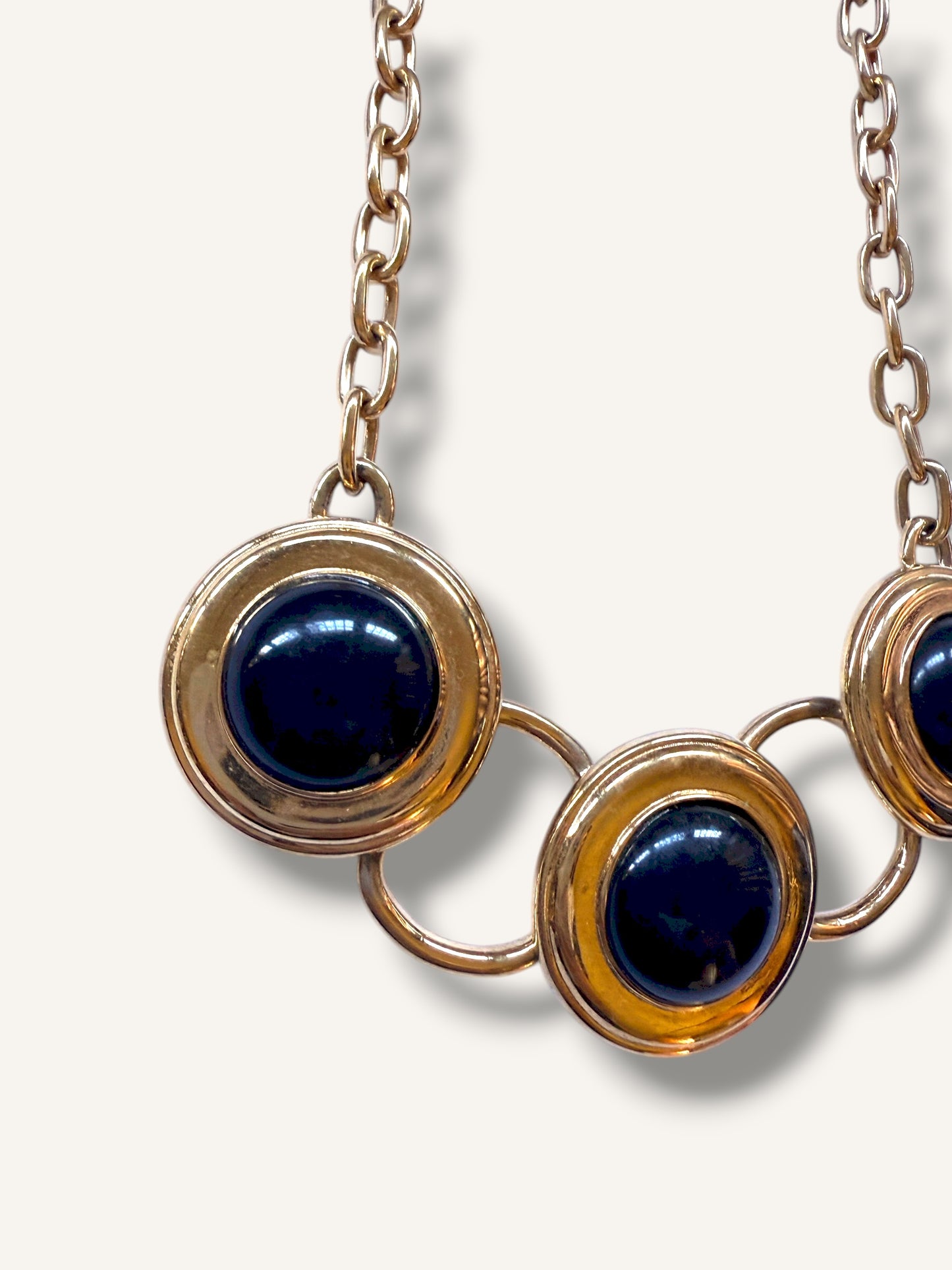 Triple Cabochons Necklace