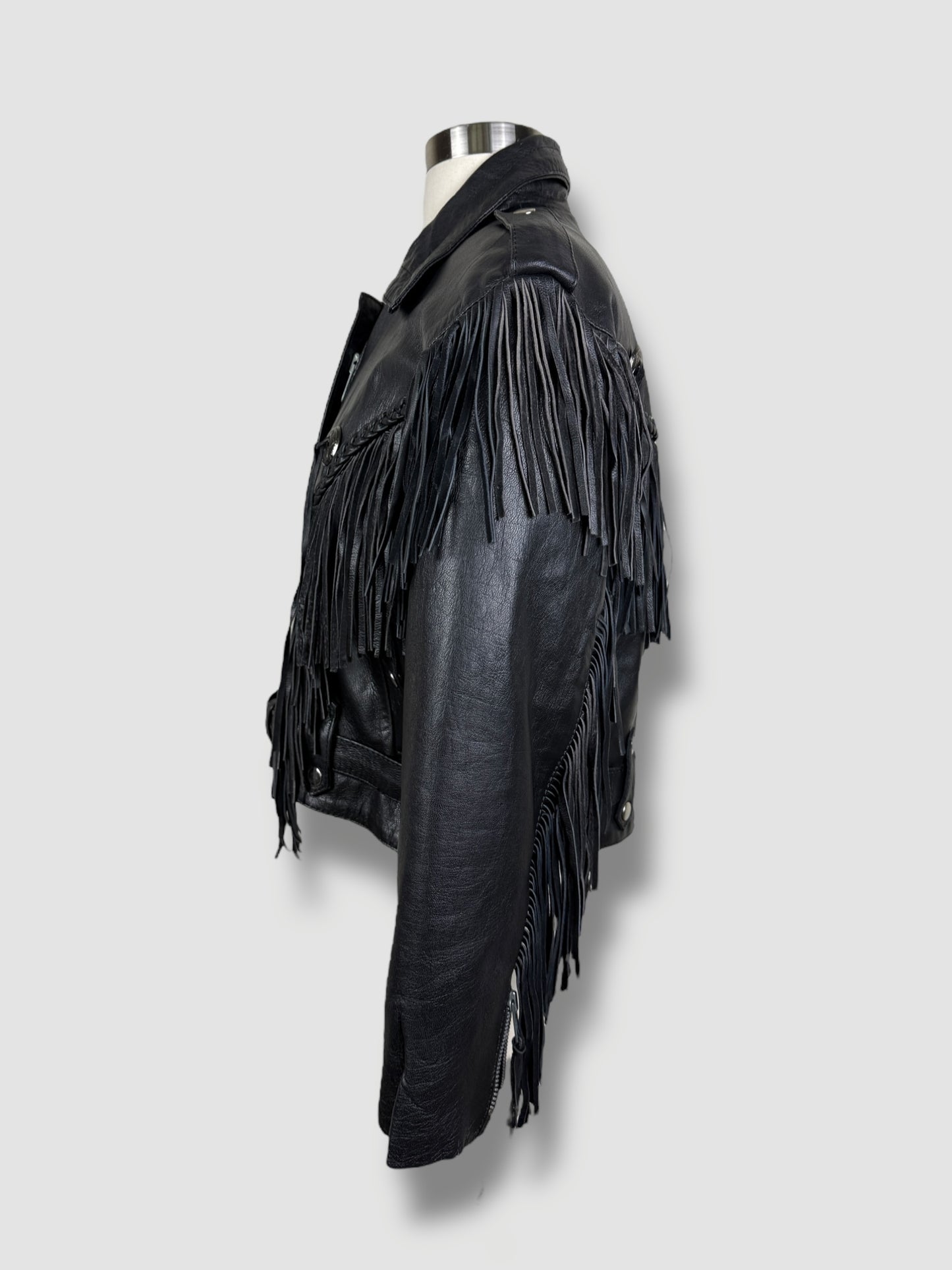 Fringe Leather Jacket