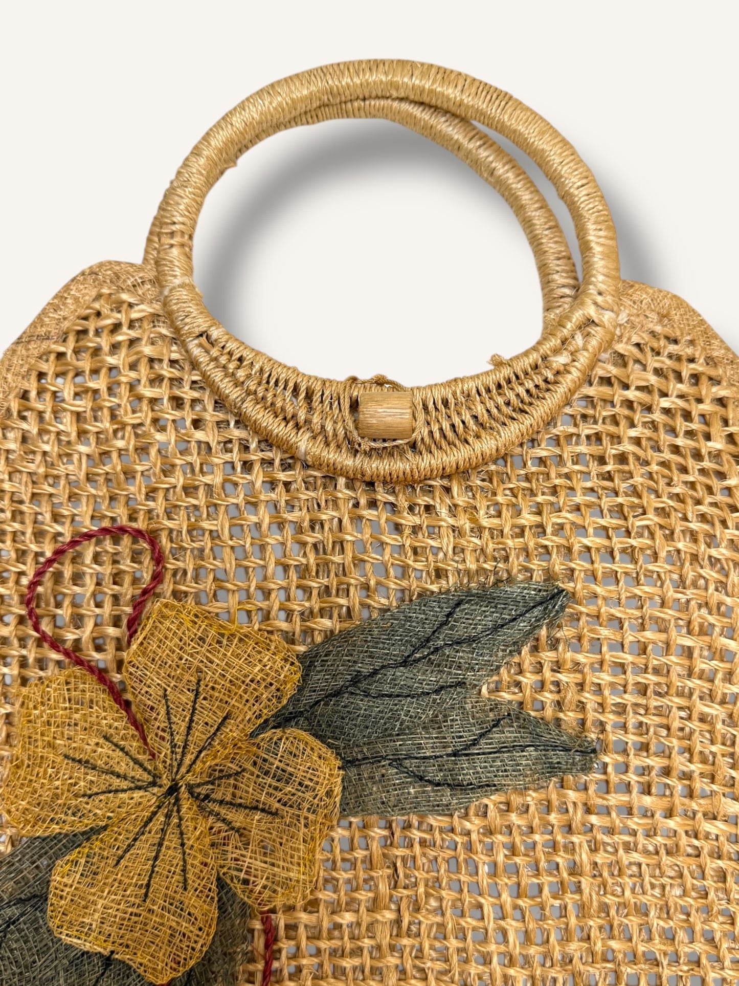 Woven straw bag