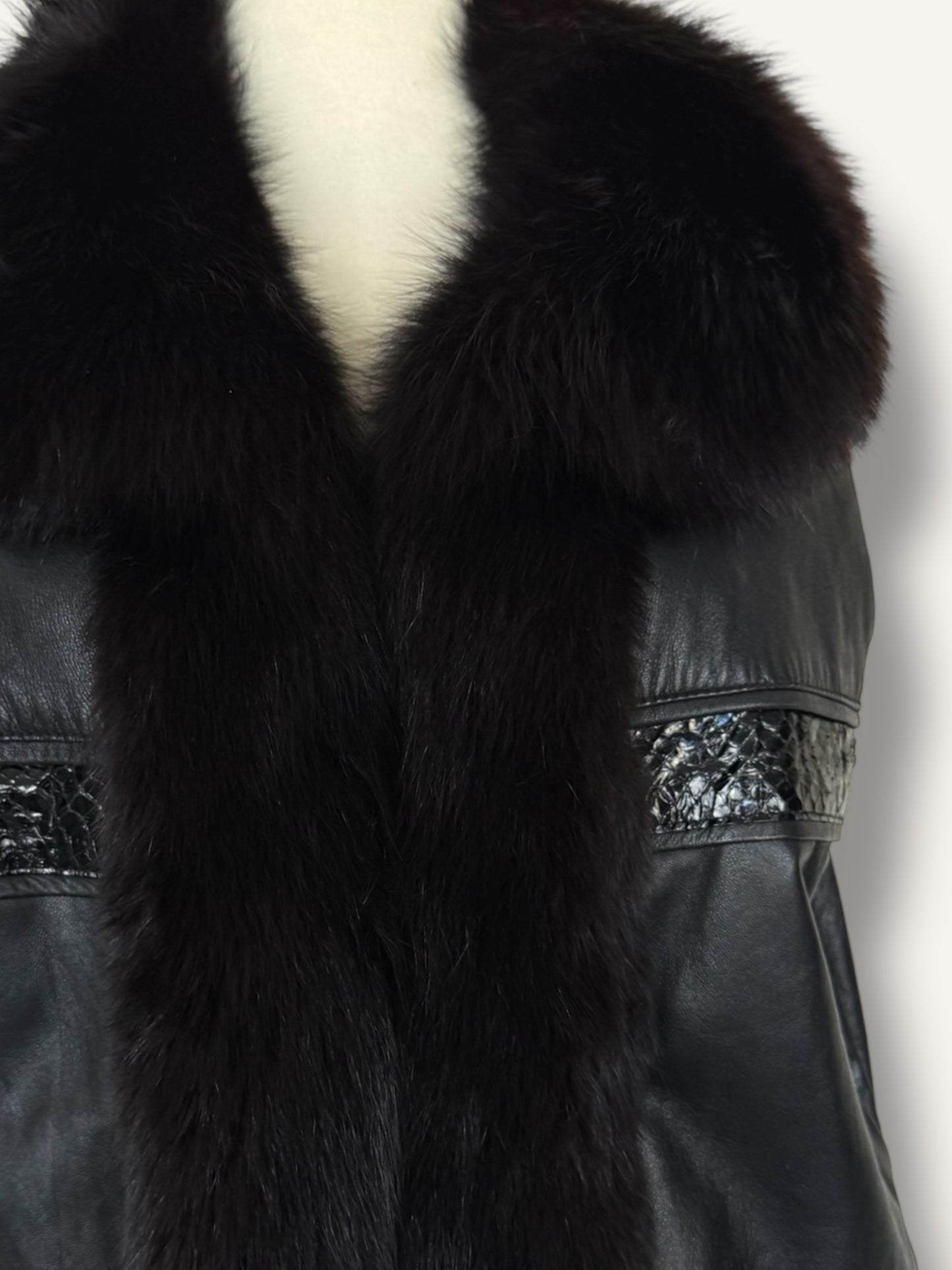 Leather & Fur Vest