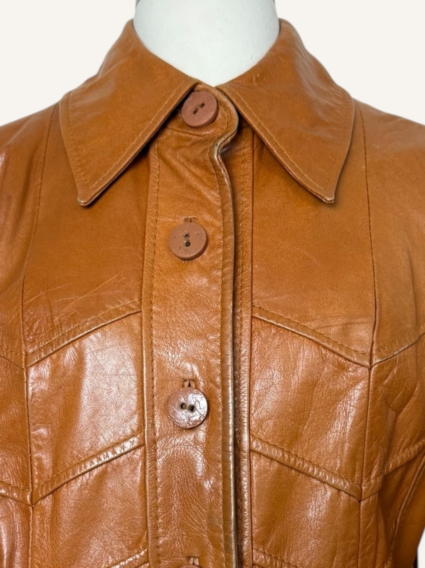 70's Leather Coat
