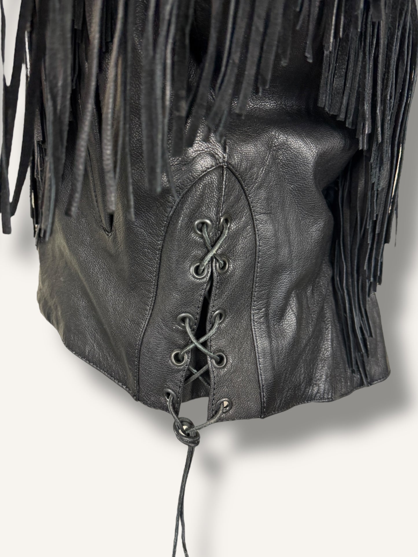 Fringe Leather Jacket