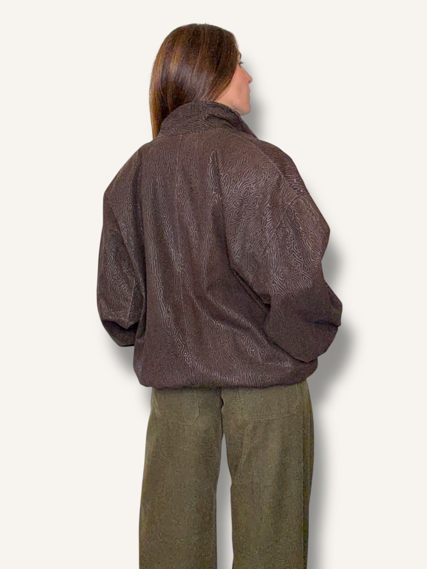Espresso Leather Bomber