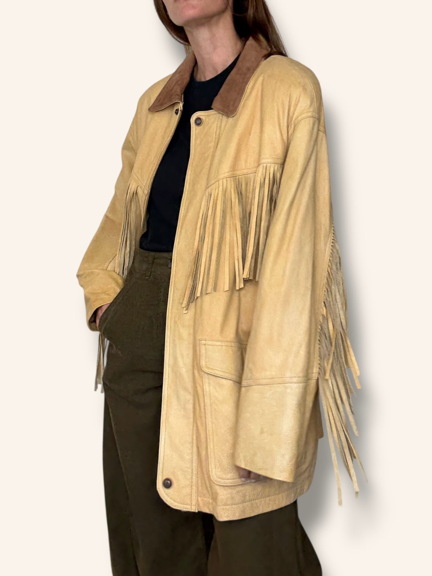 Fringe Leather Jacket