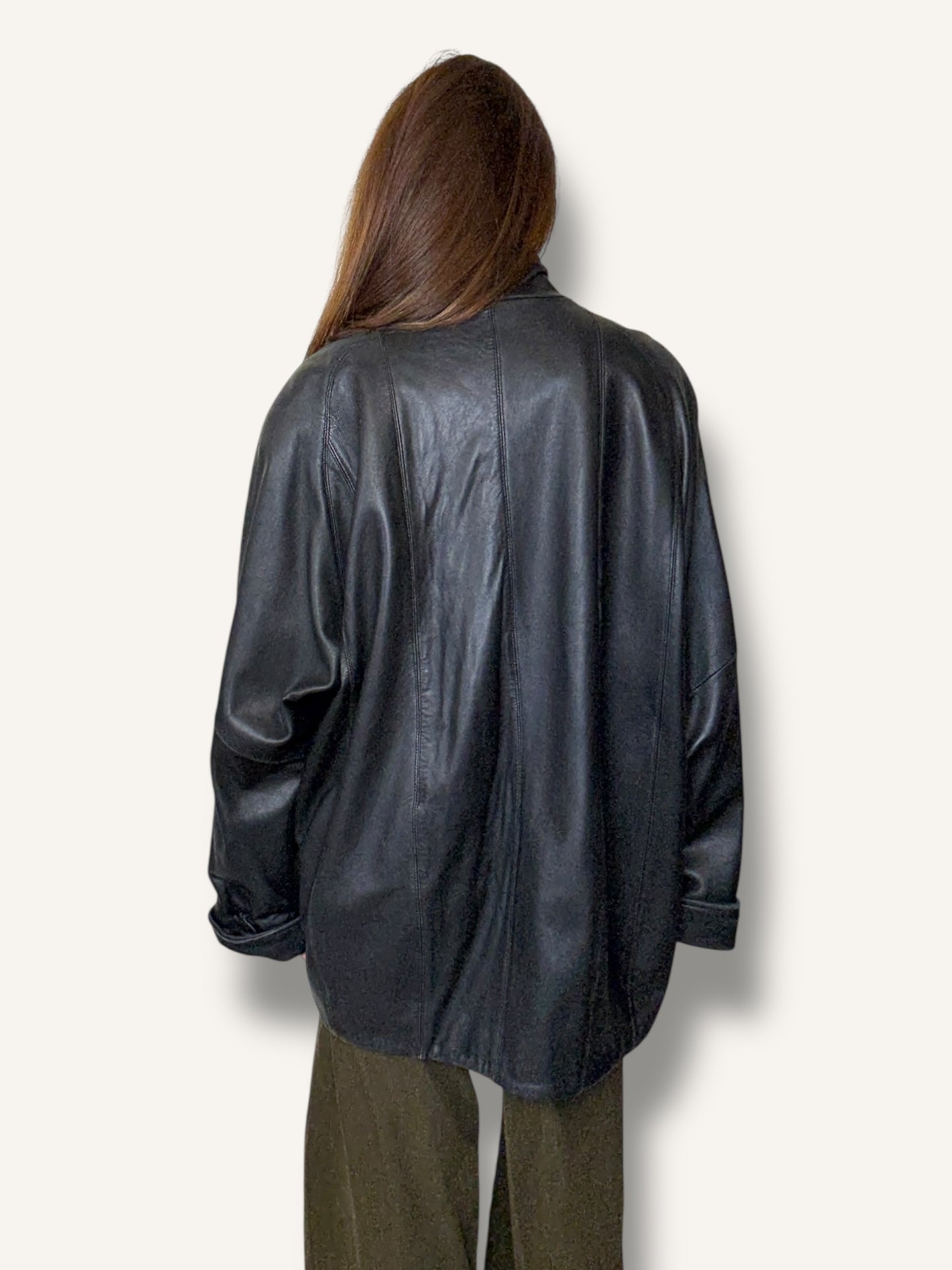 Minimalist Leather Coat