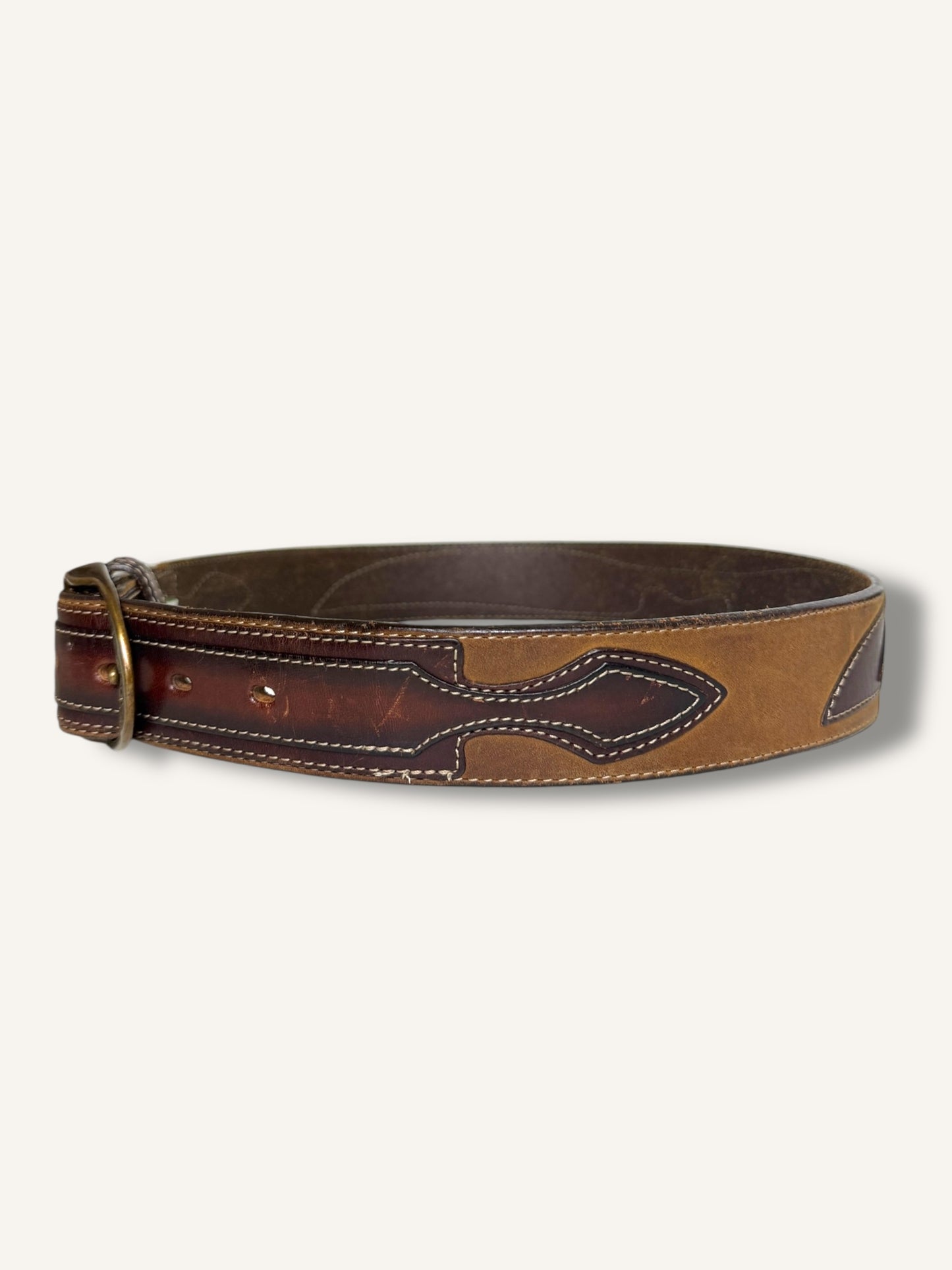 Leather and Suede Belt