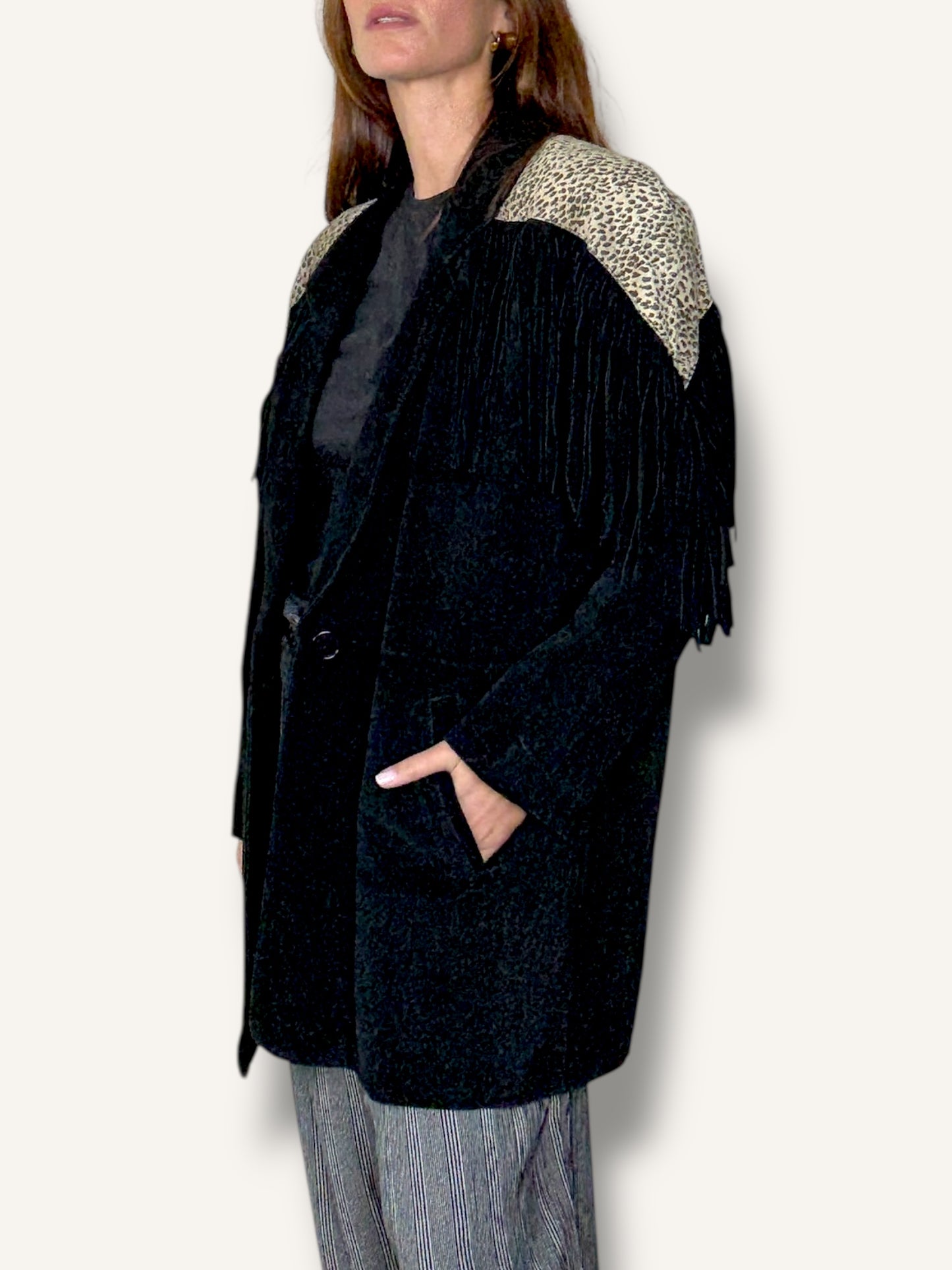 Suede Fringe Jacket