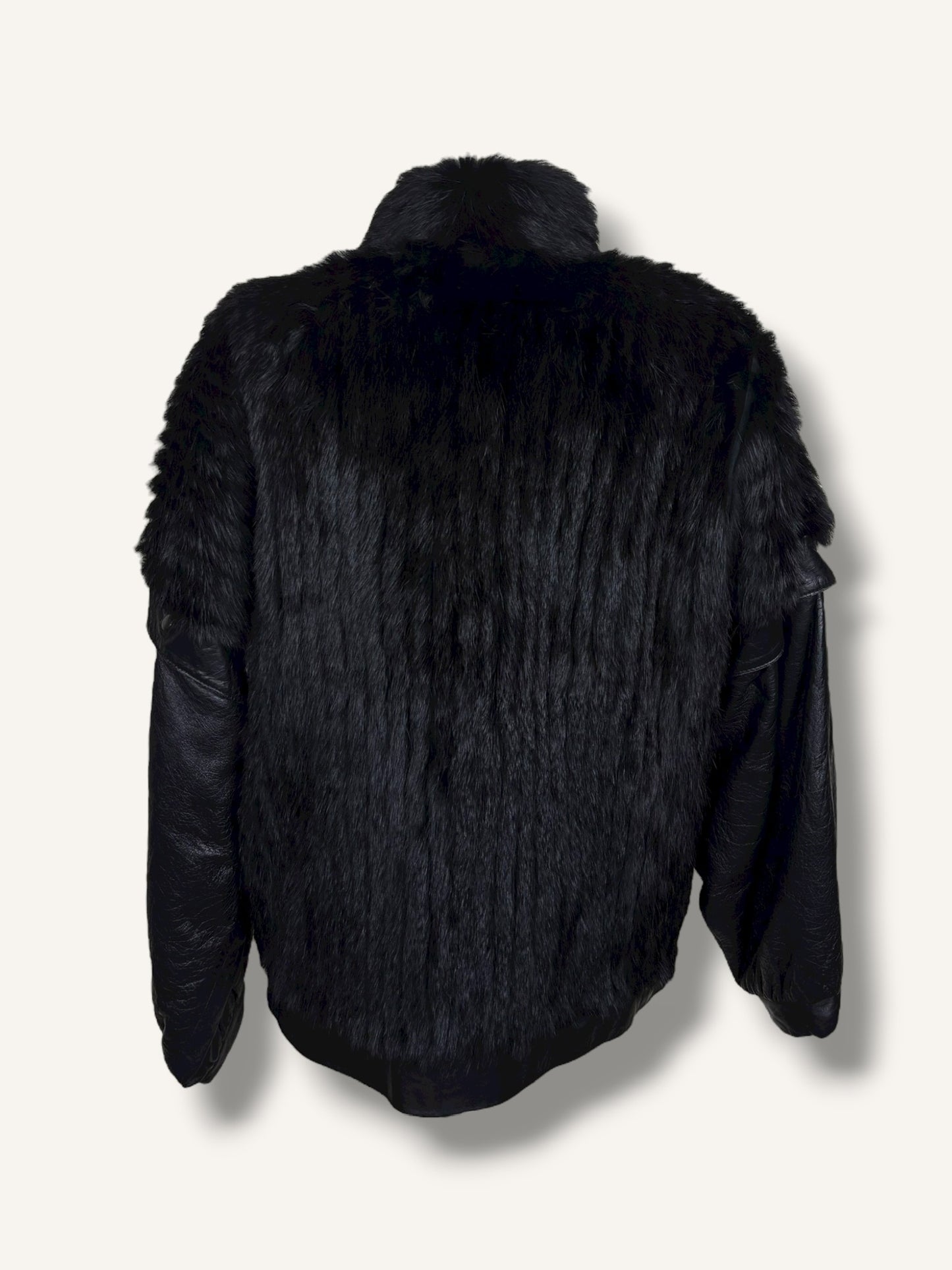 Leather & Mink Convertible Jacket