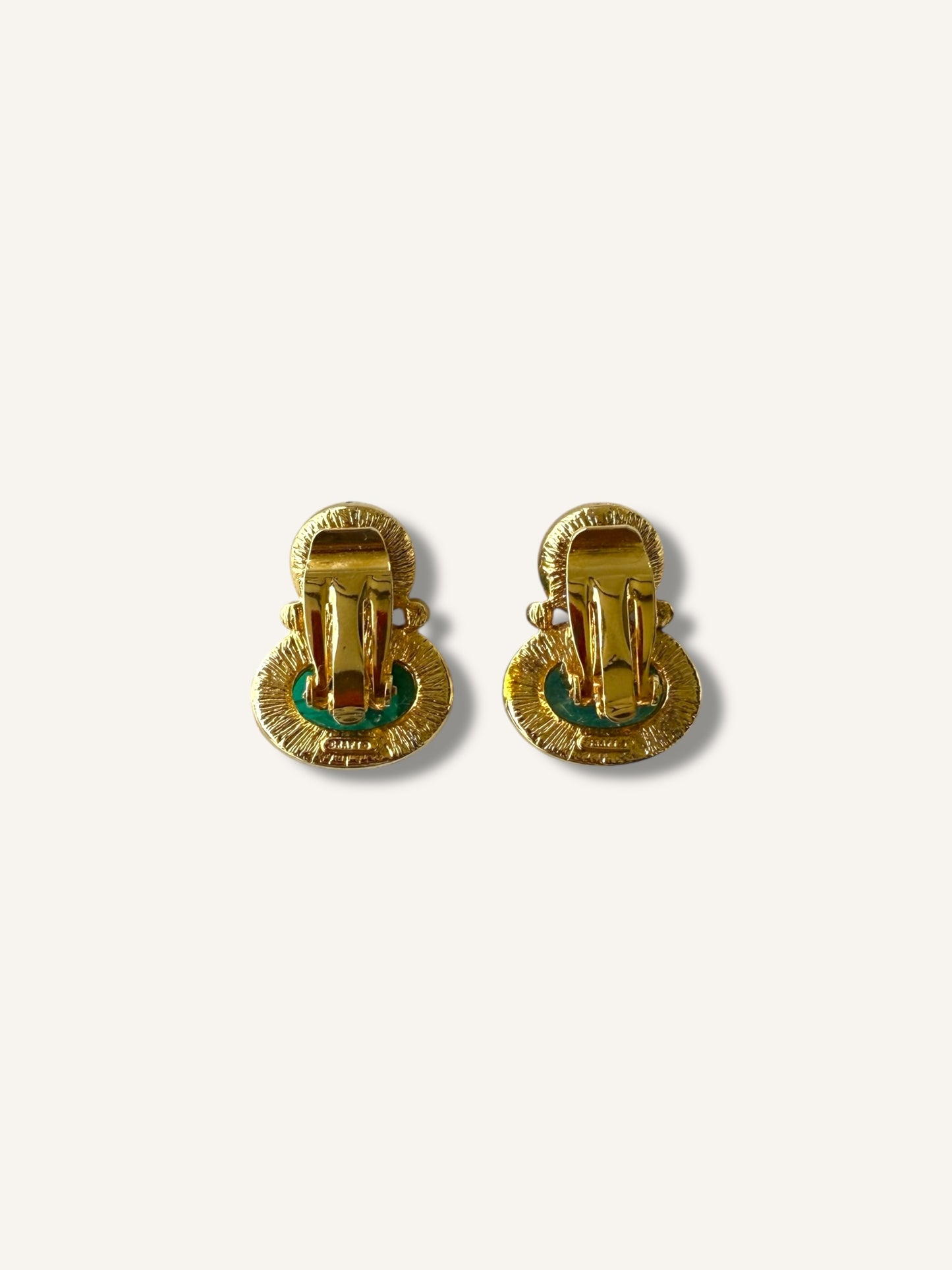 Jewel cabochon earrings
