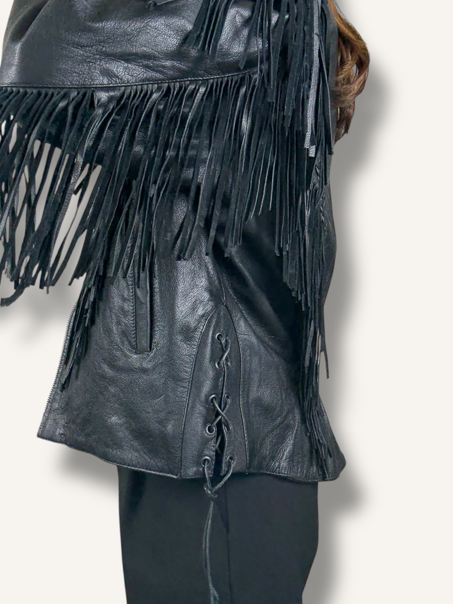 Fringe Leather Jacket