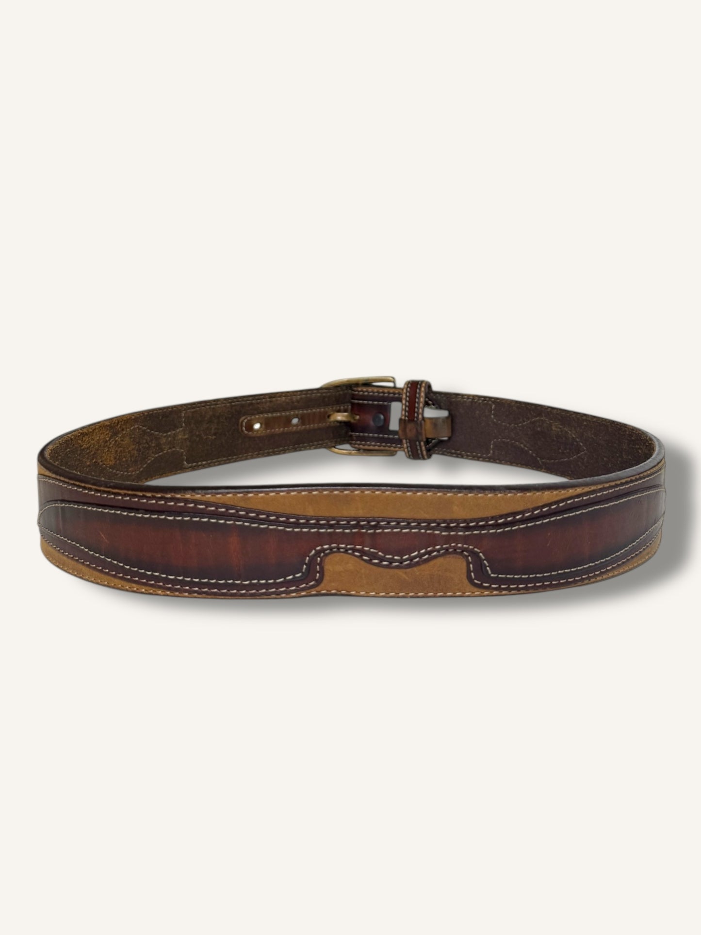 Leather and Suede Belt