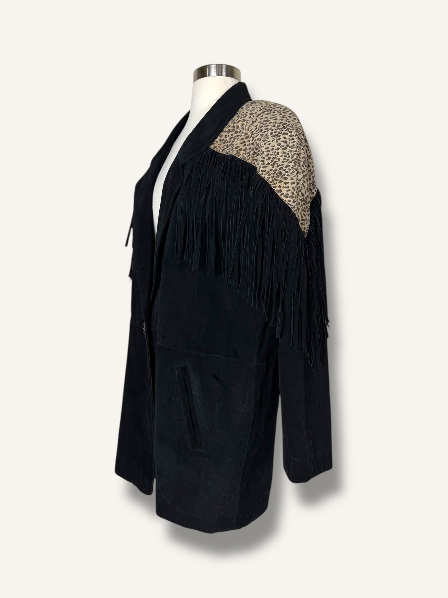 Suede Fringe Jacket