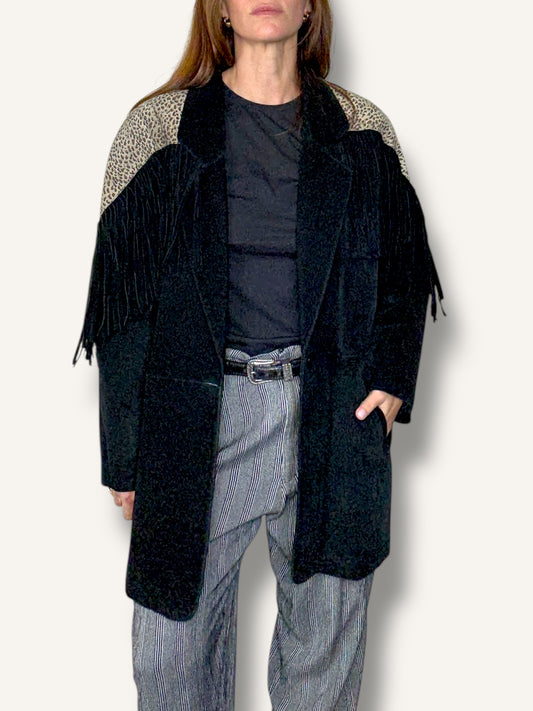 Suede Fringe Jacket