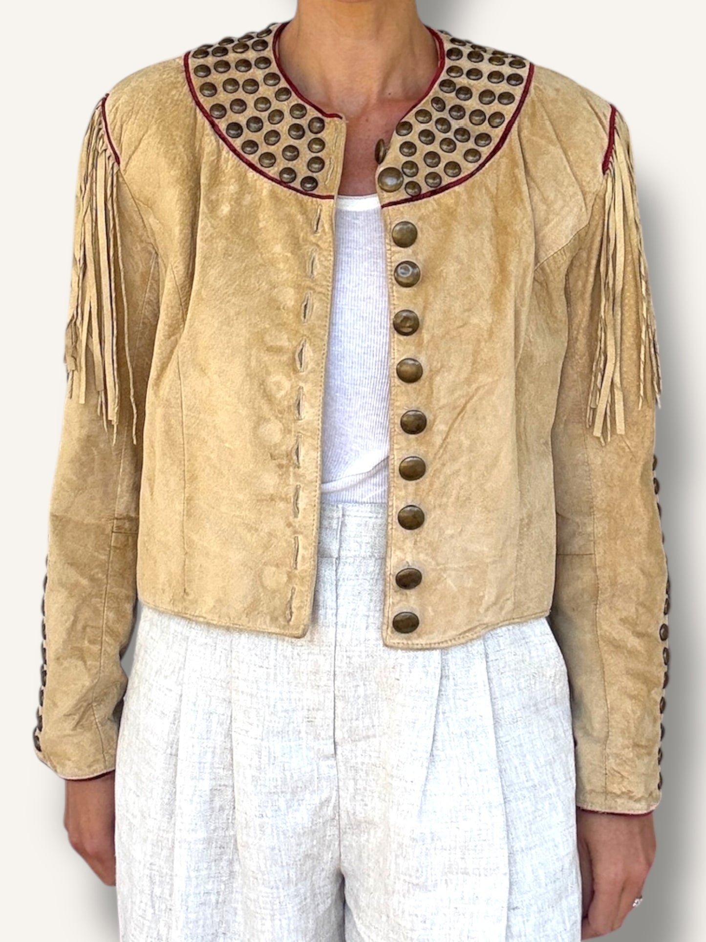 Studded Suede Jacket