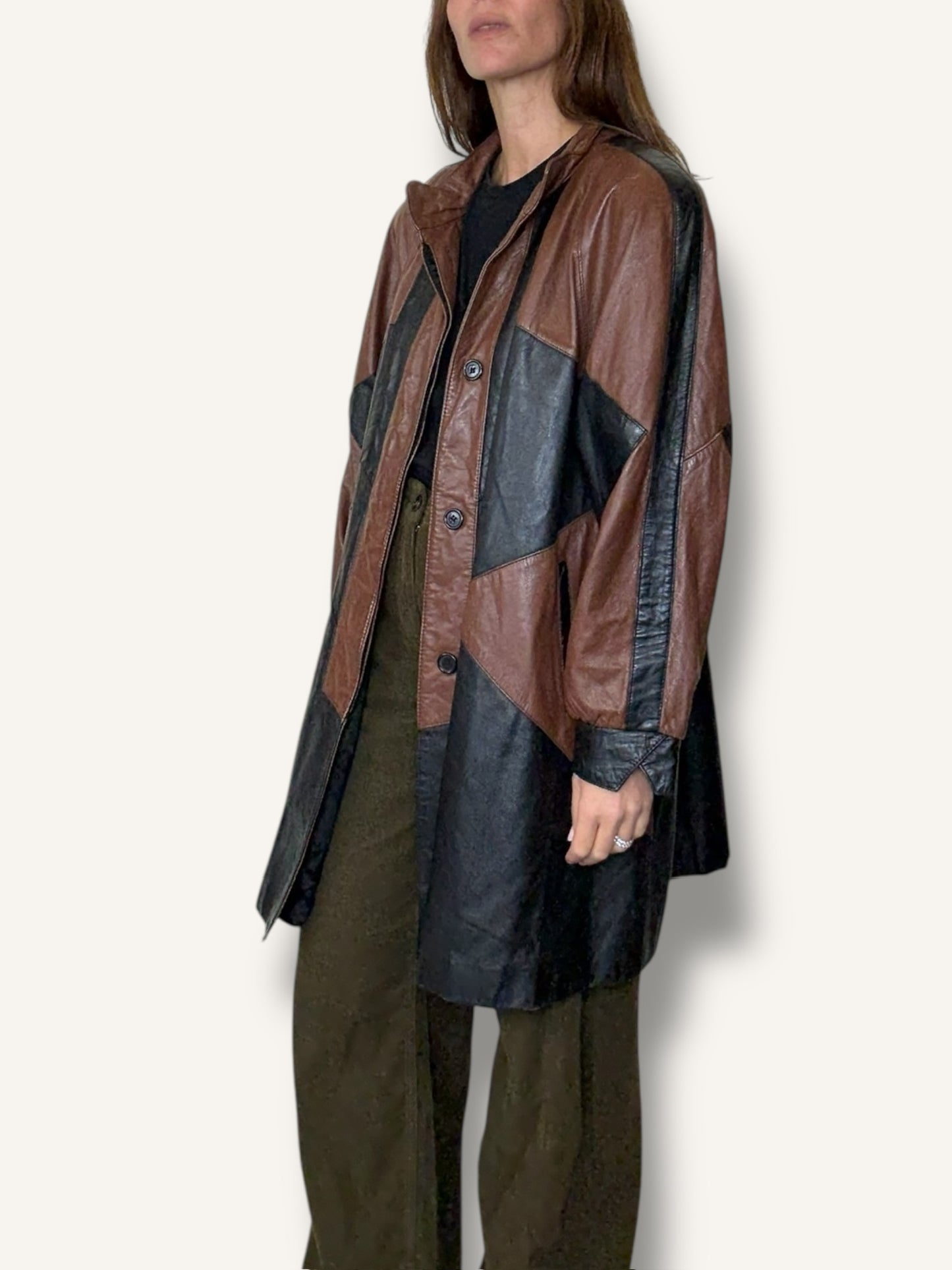 Patchwork Leather Jacket