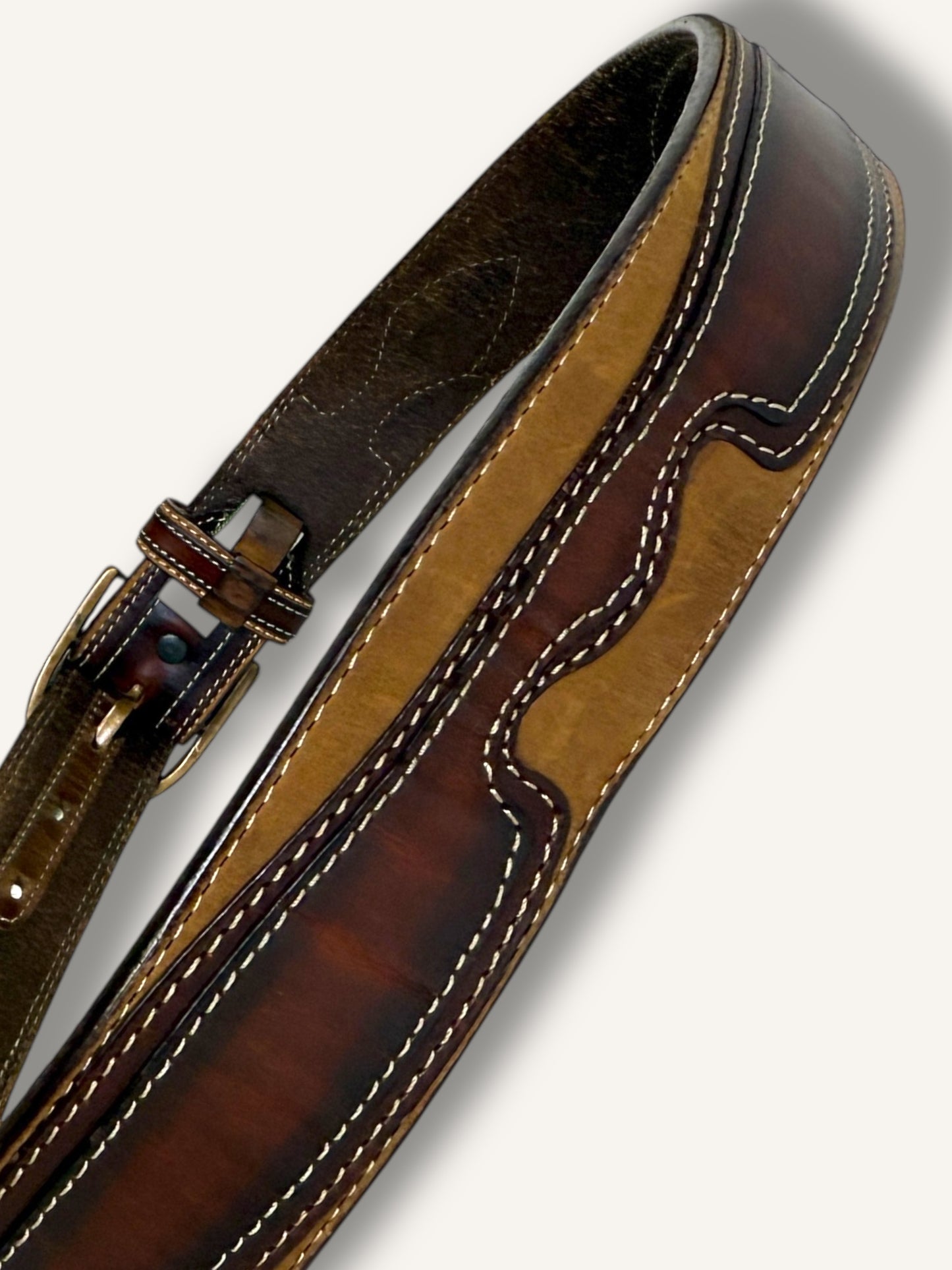 Leather and Suede Belt