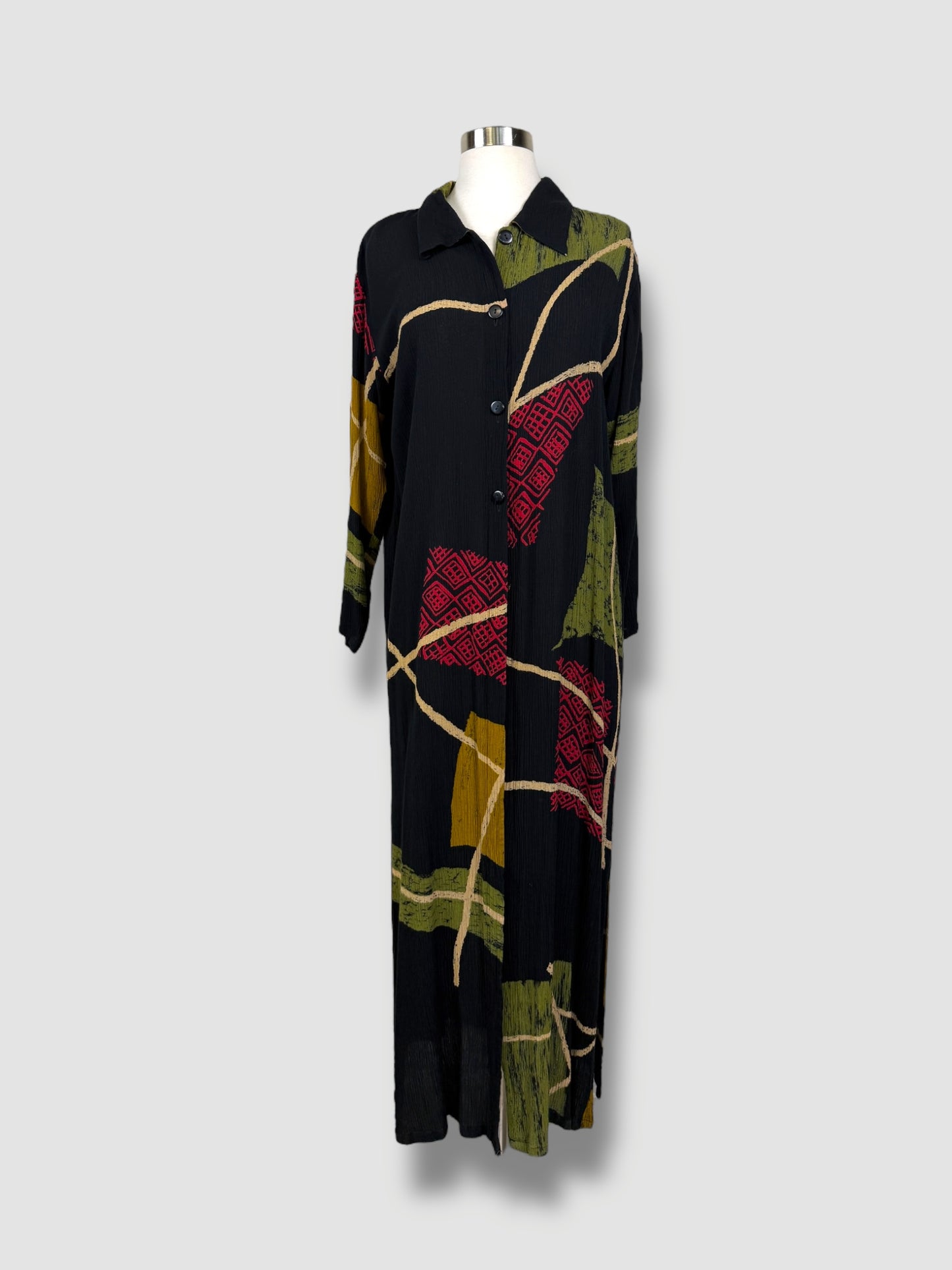 Printed Long Cardigan