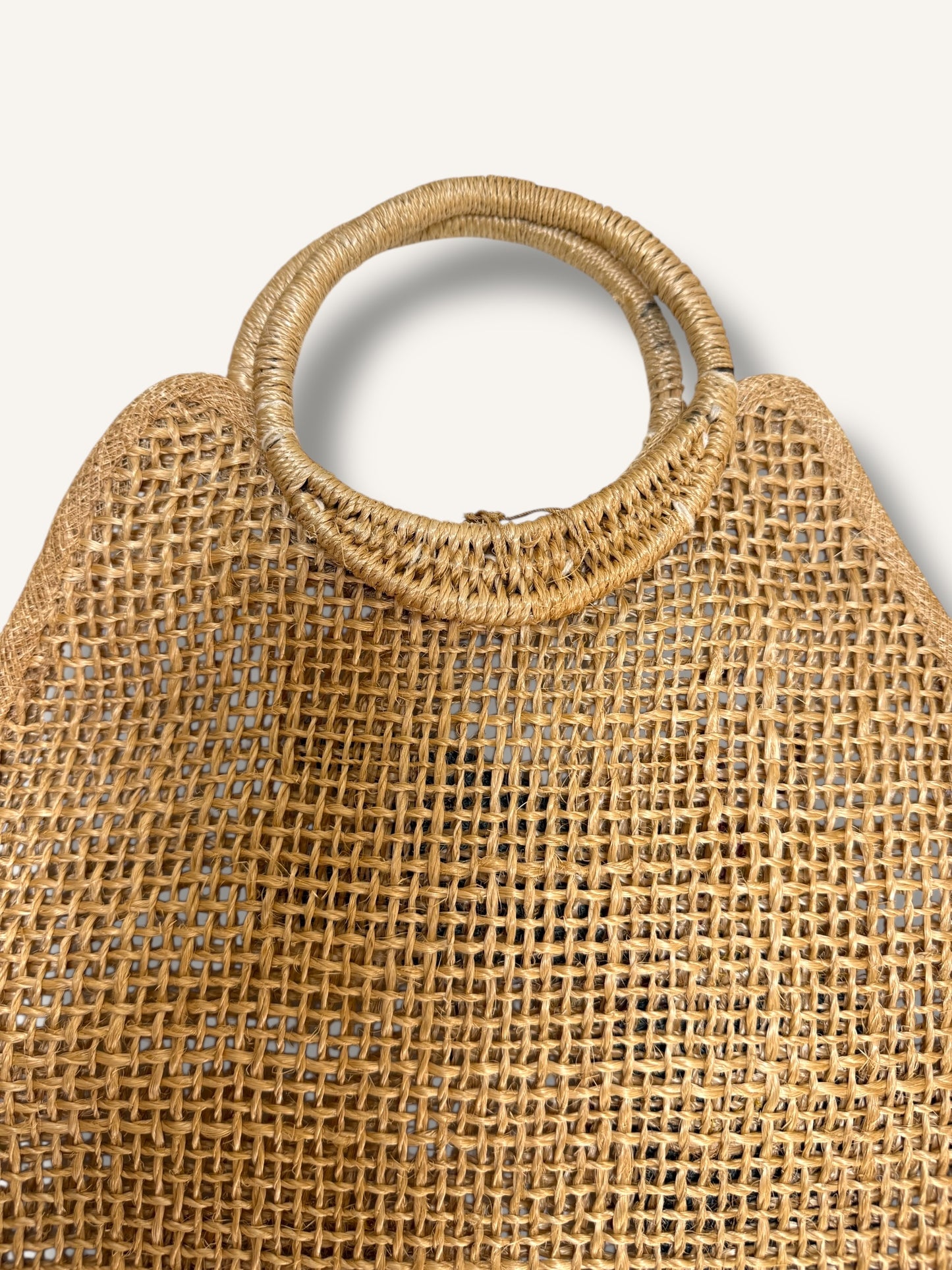 Woven straw bag