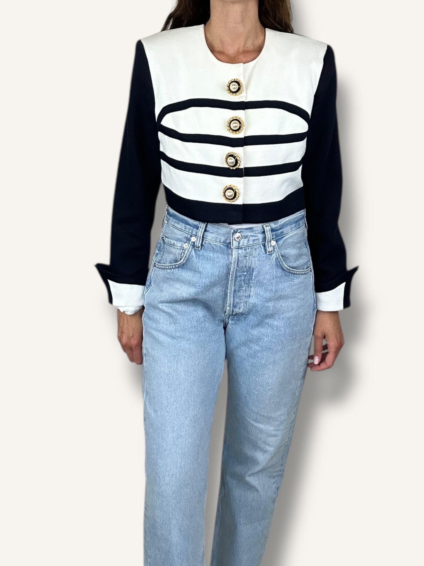 Nautical cropped jacket