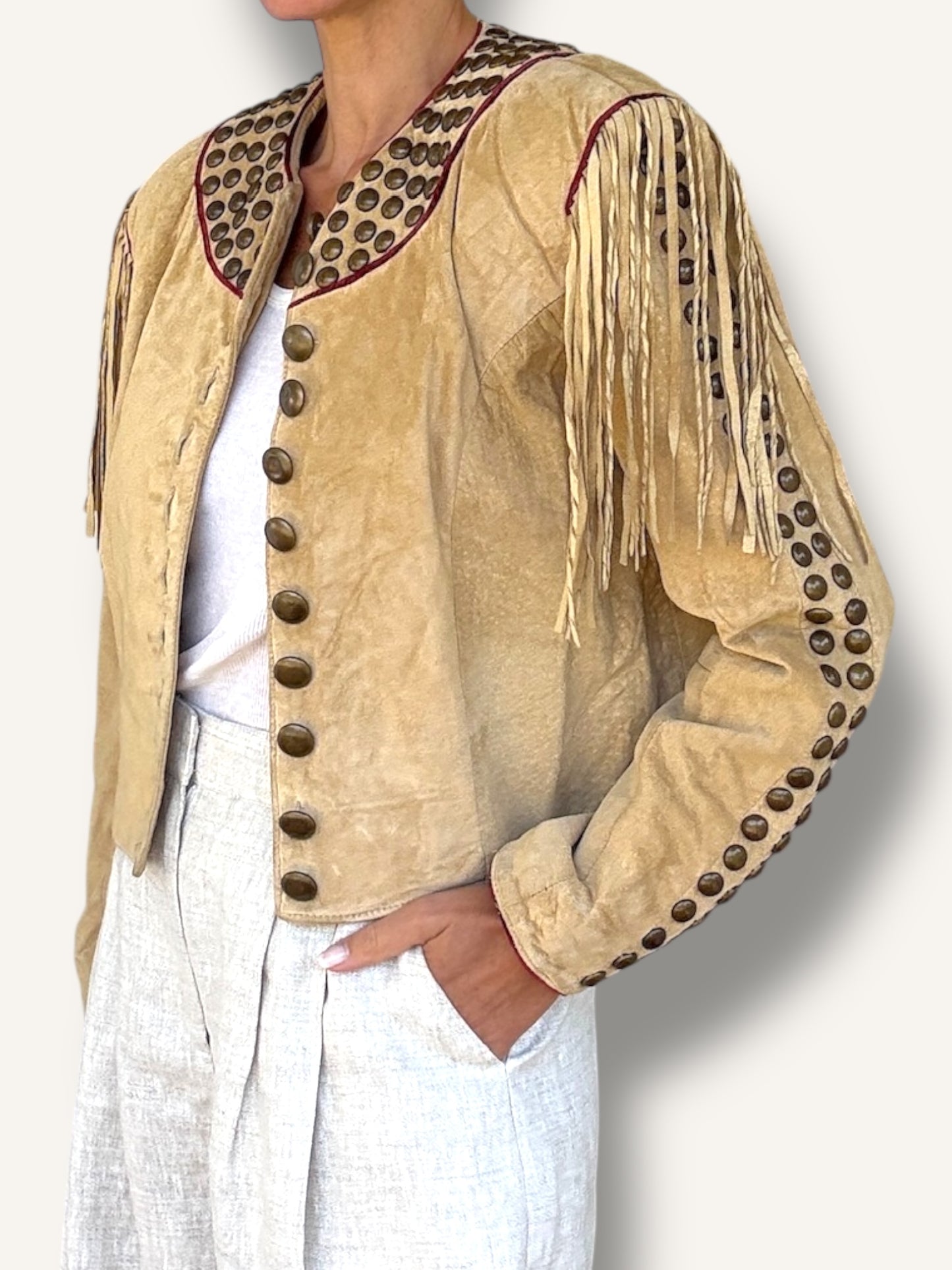 Studded Suede Jacket