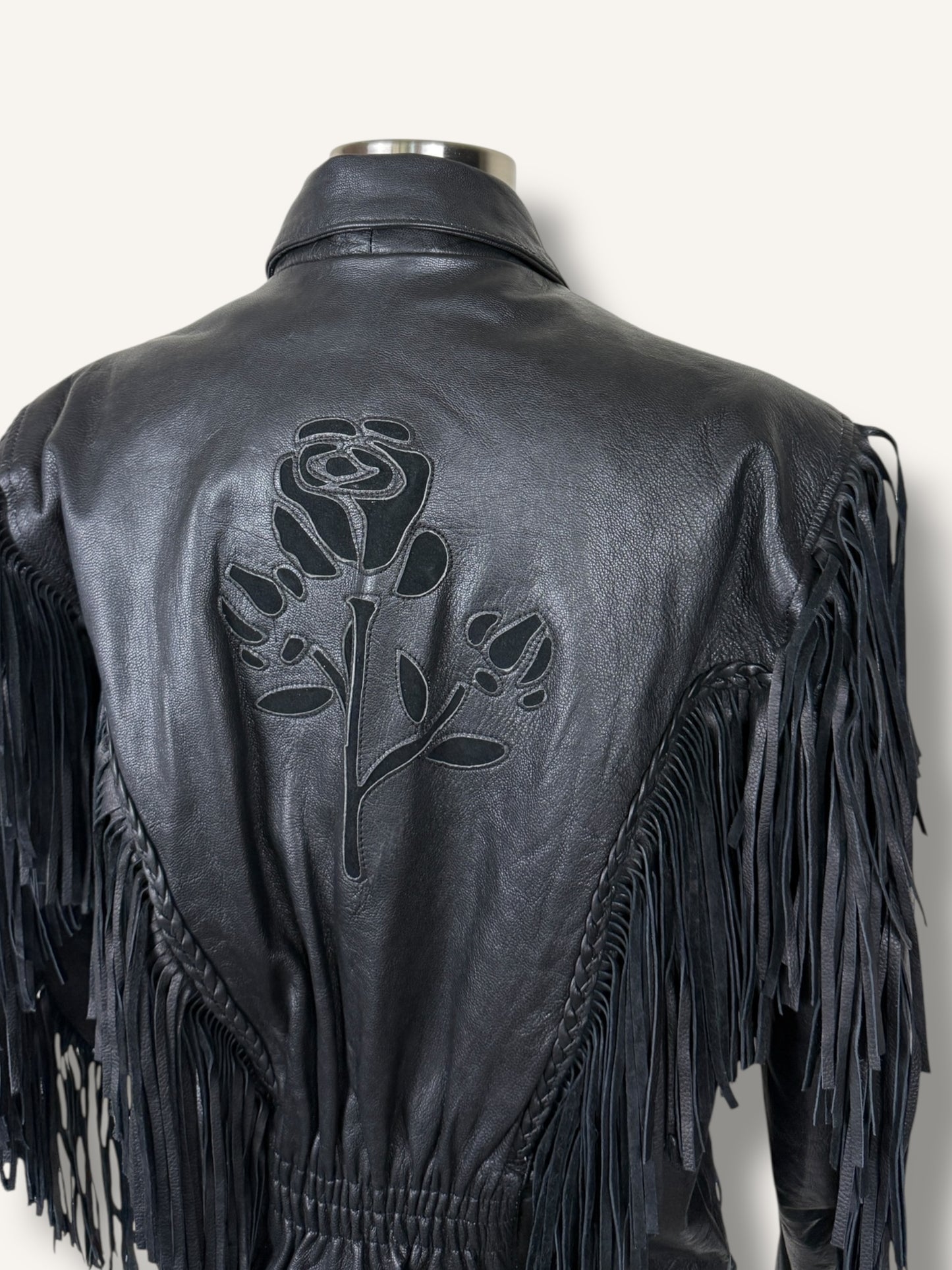 Fringe Leather Jacket