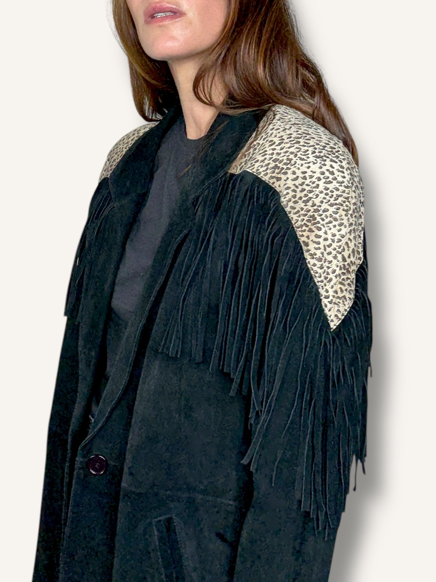 Suede Fringe Jacket