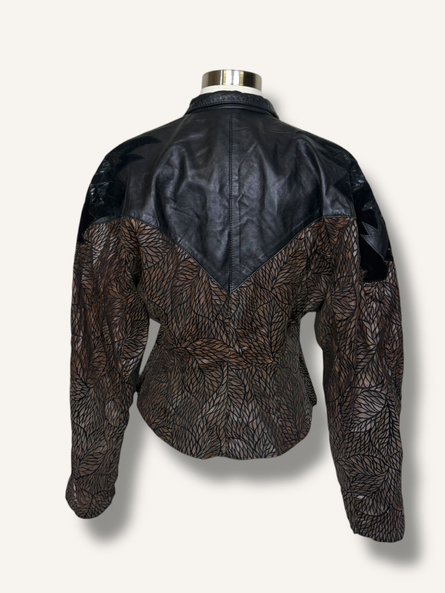 Patchwork Leather Jacket