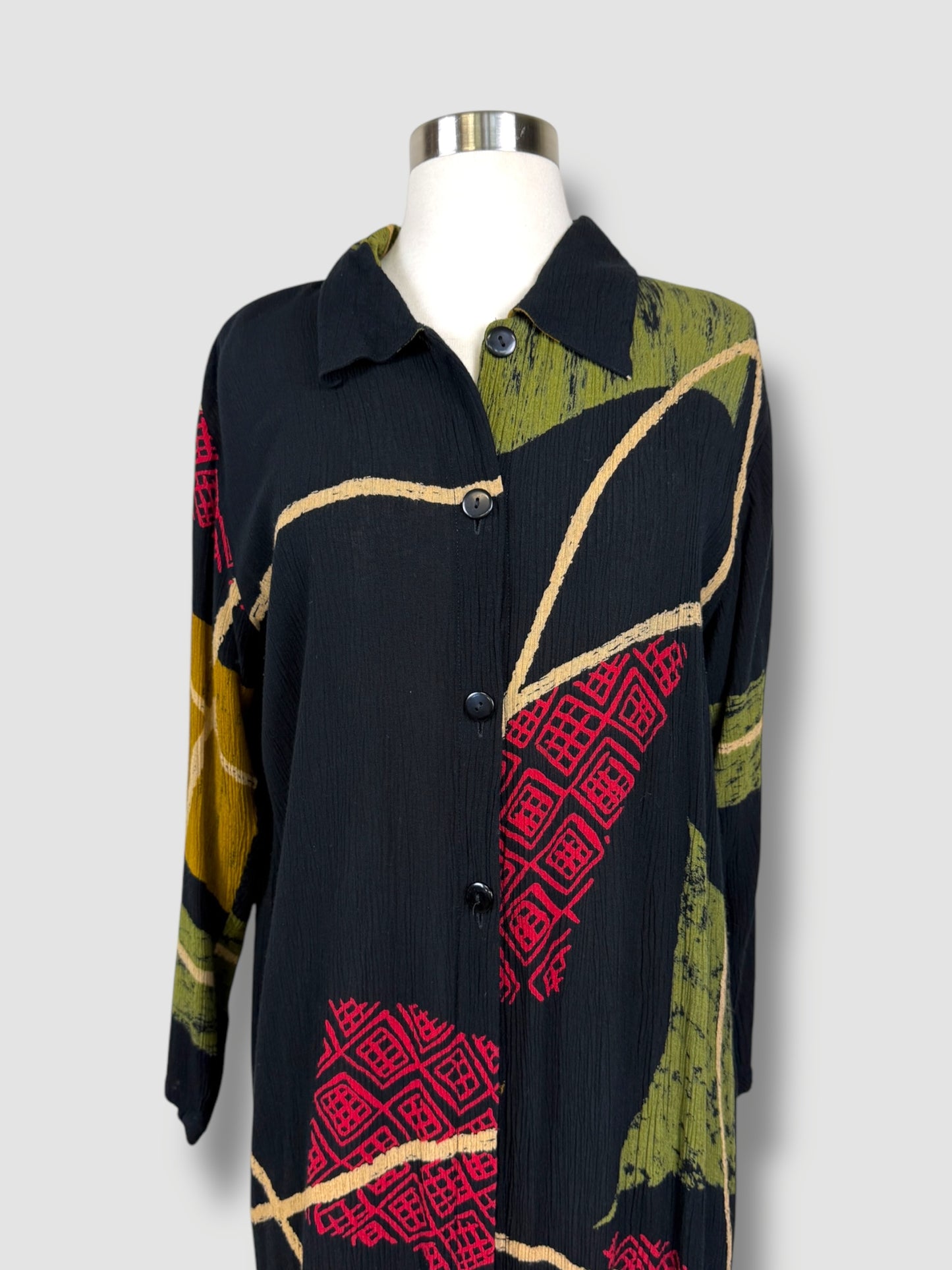 Printed Long Cardigan