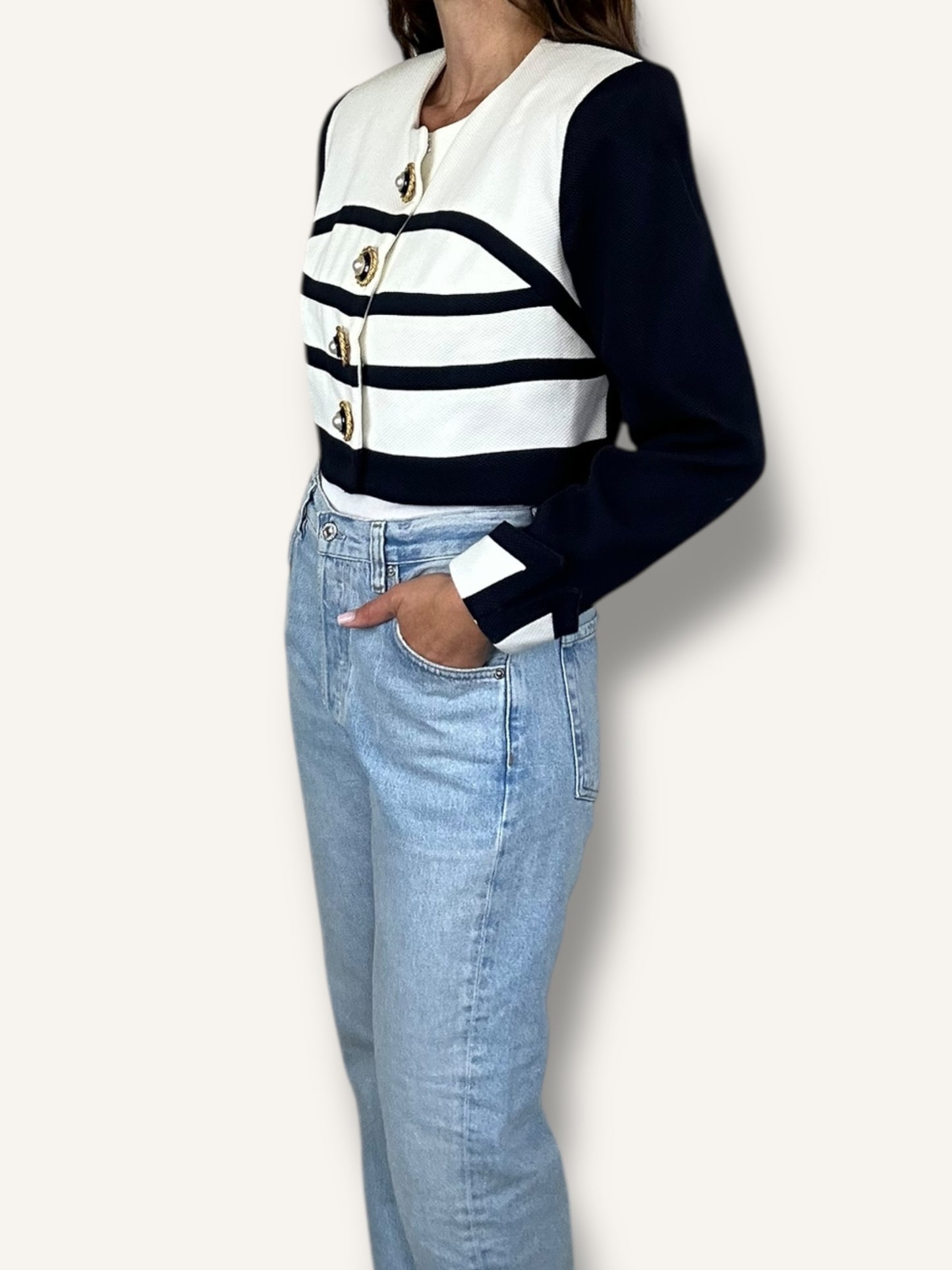 Nautical cropped jacket