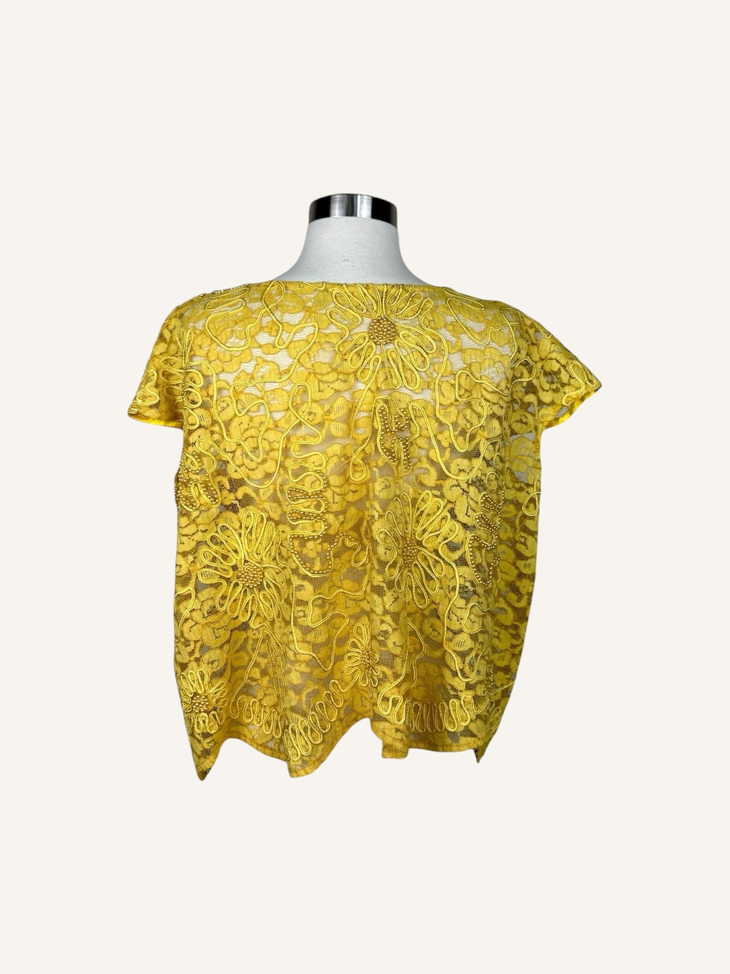 Yellow Lace Top
