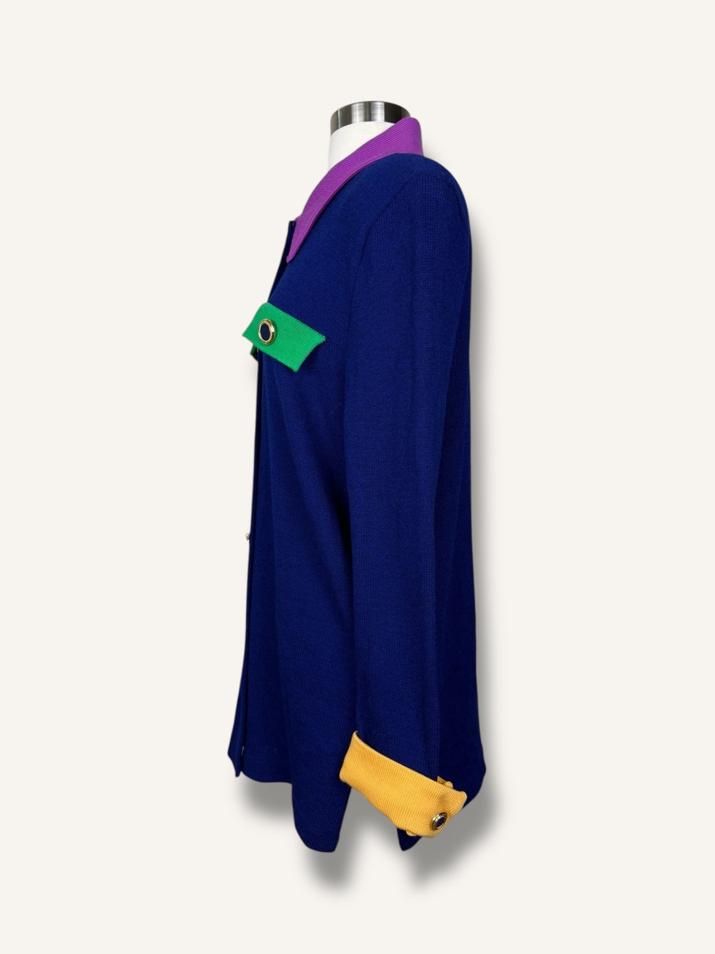 Color block Knit Jacket