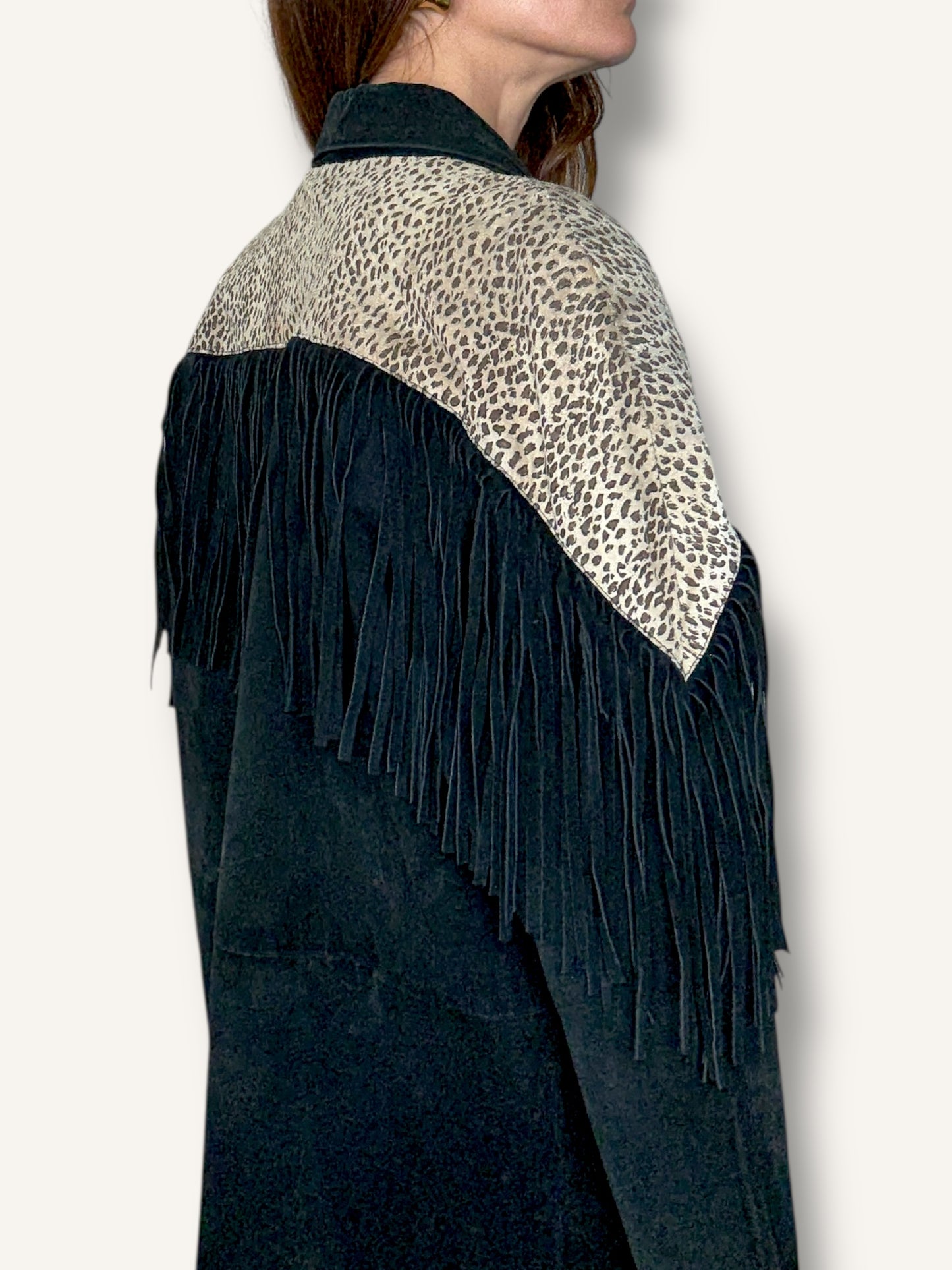 Suede Fringe Jacket