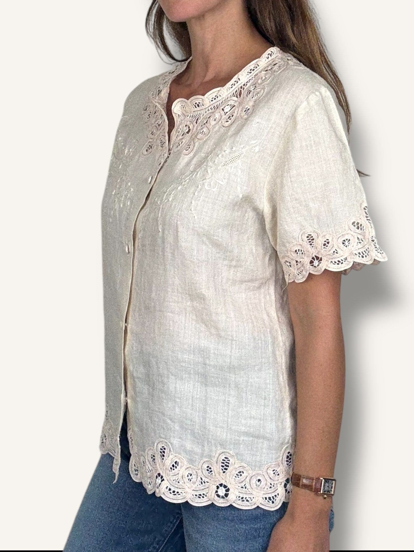 Blush Embroidered Blouse