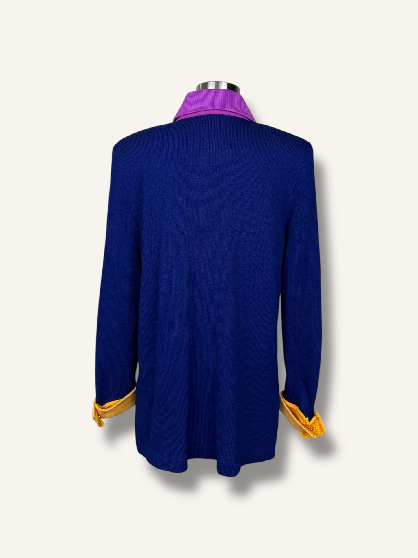Color block Knit Jacket