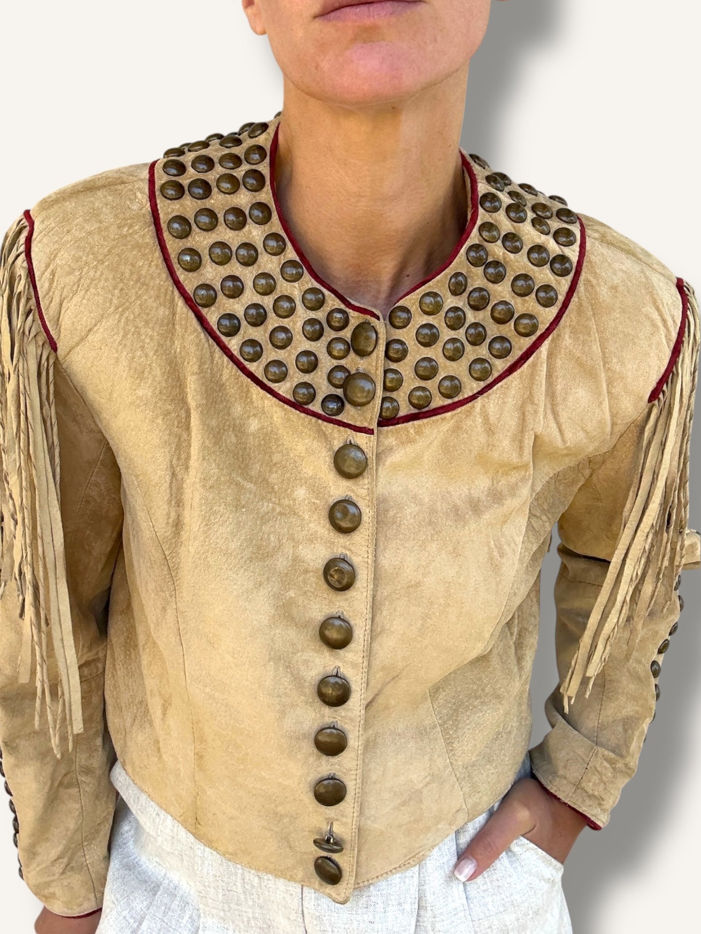 Studded Suede Jacket