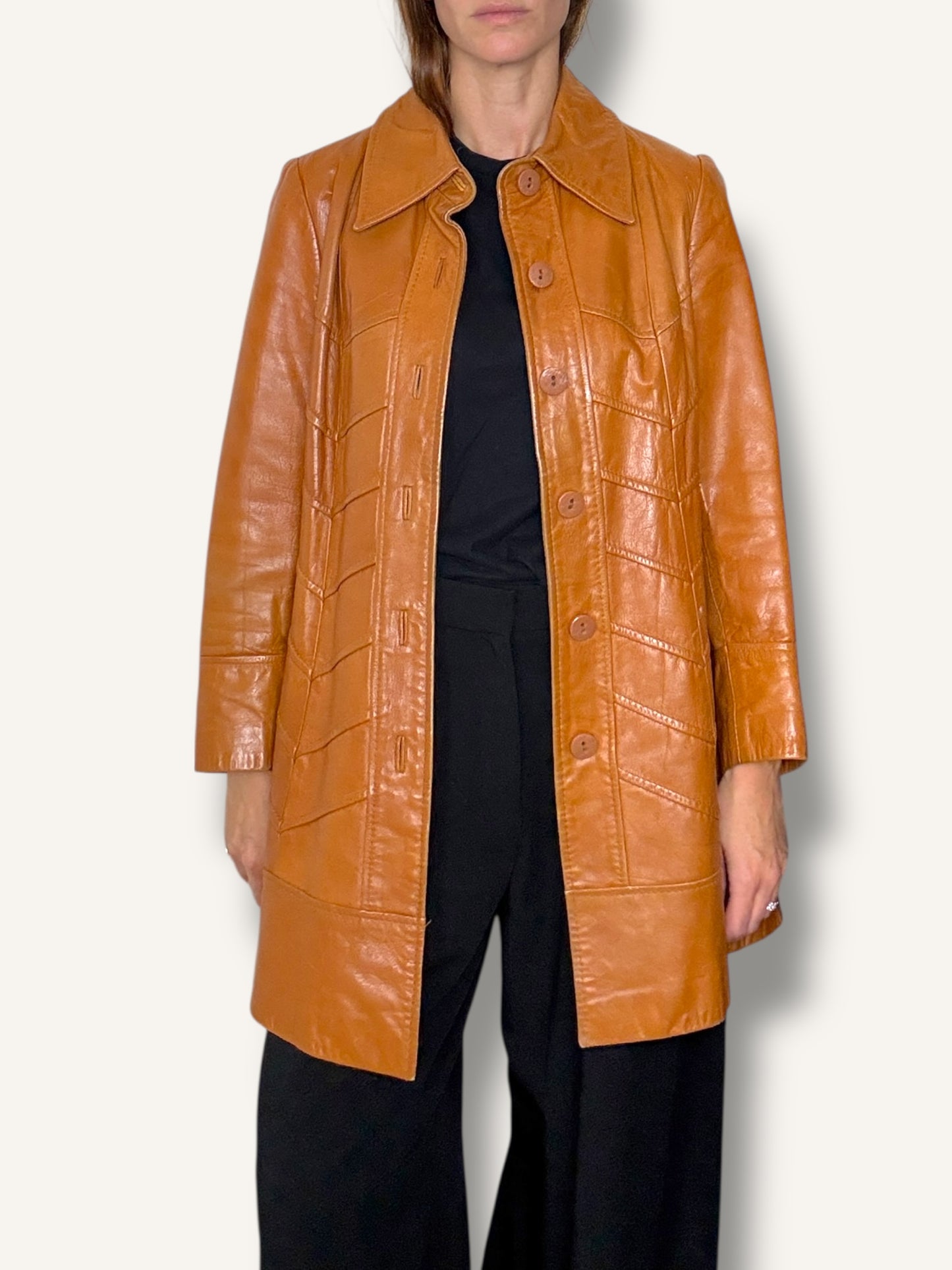 70's Leather Coat