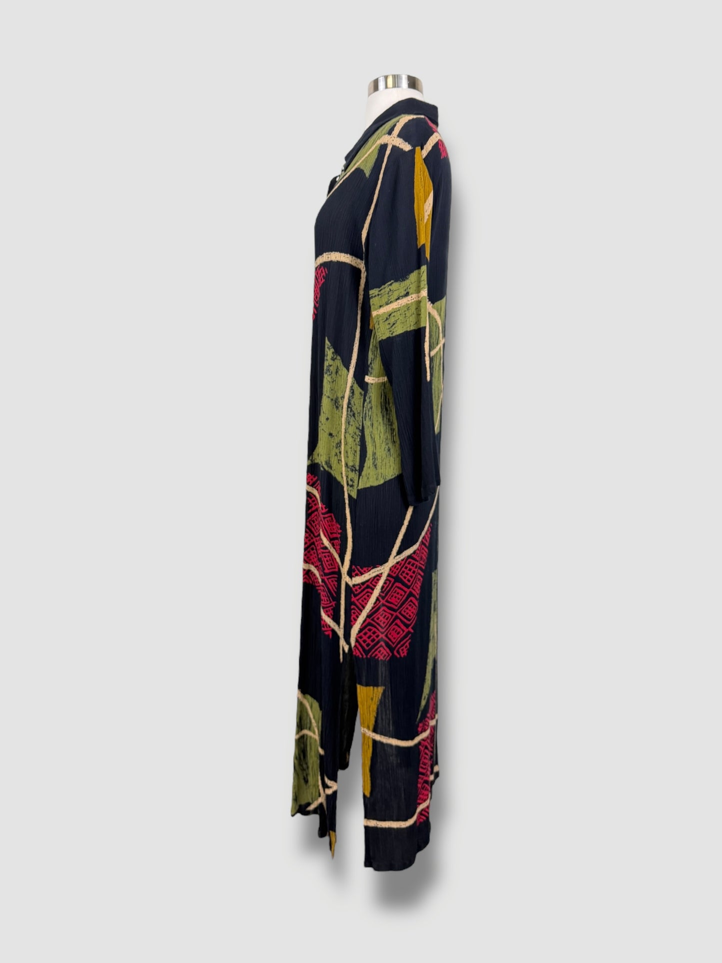 Printed Long Cardigan