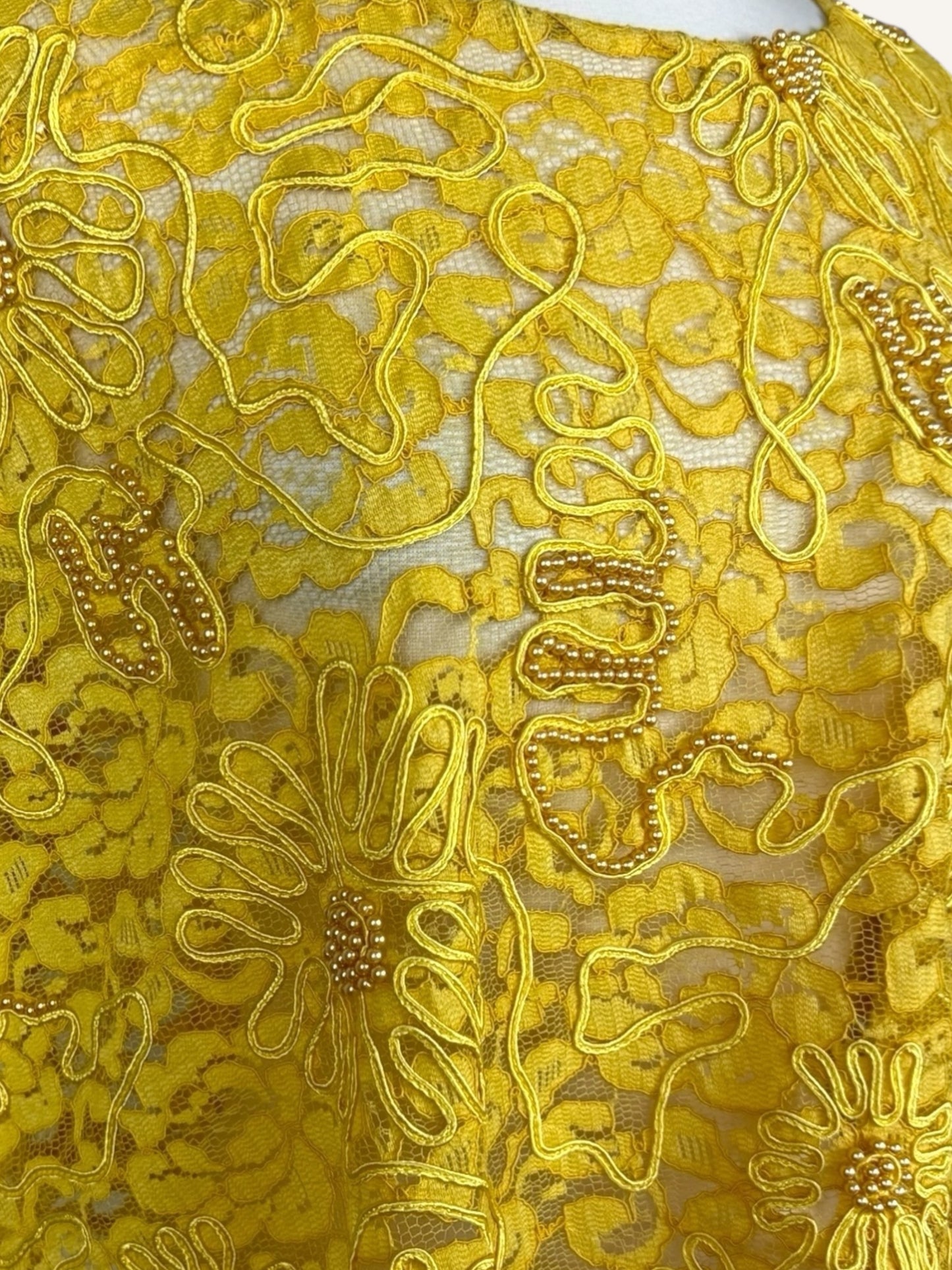 Yellow Lace Top