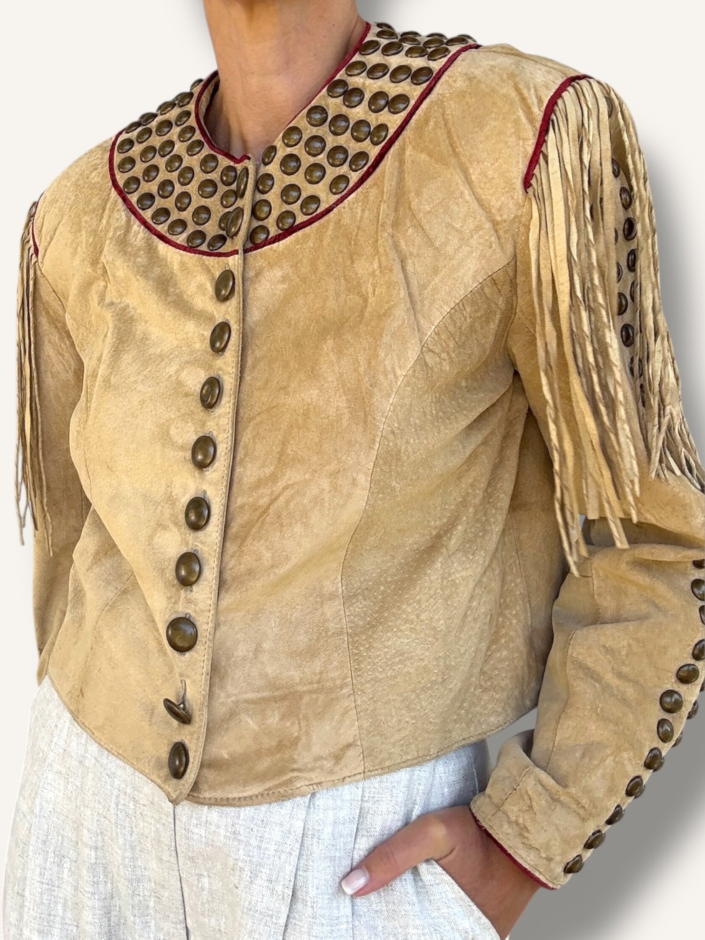 Studded Suede Jacket