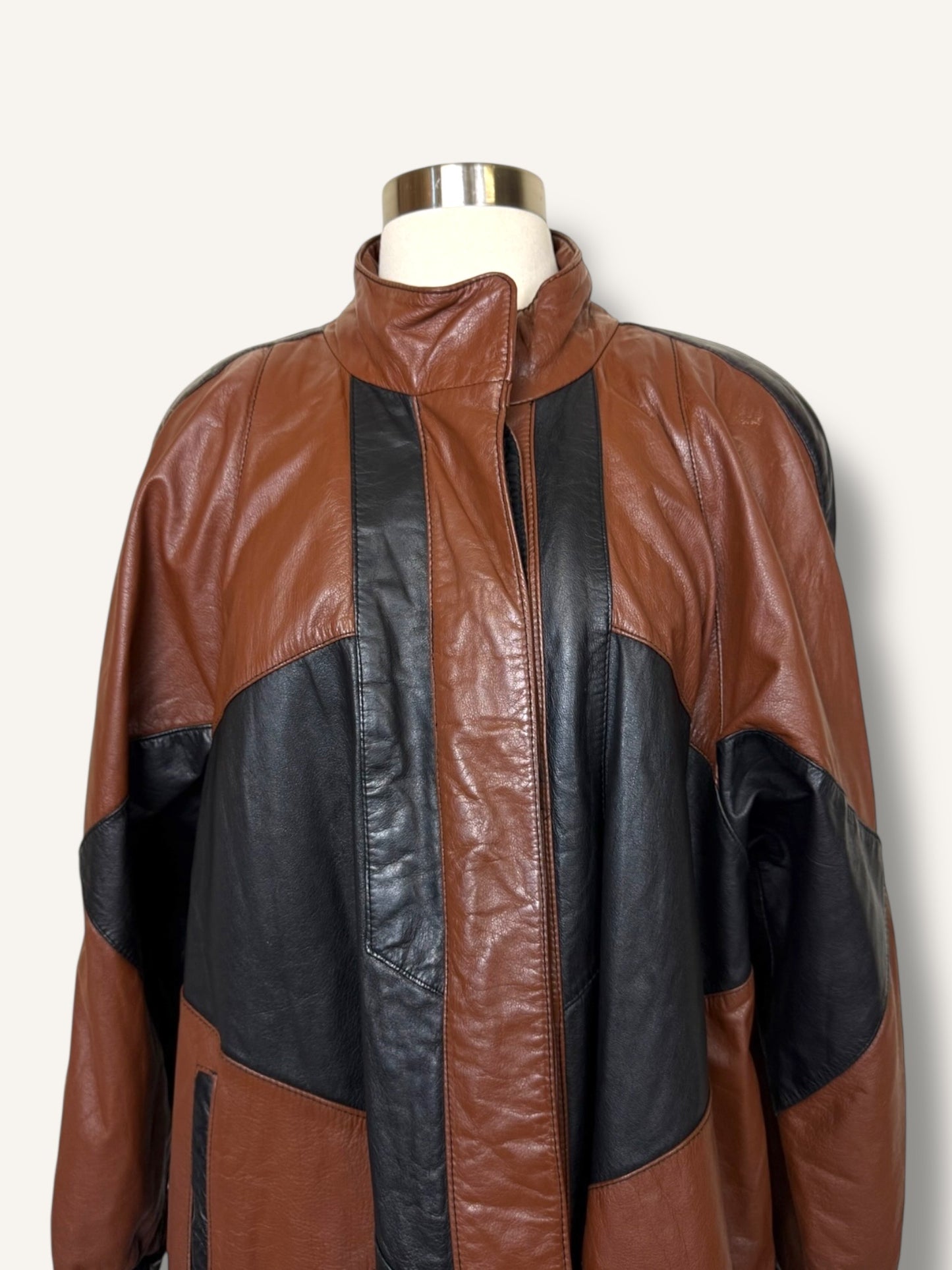 Patchwork Leather Jacket