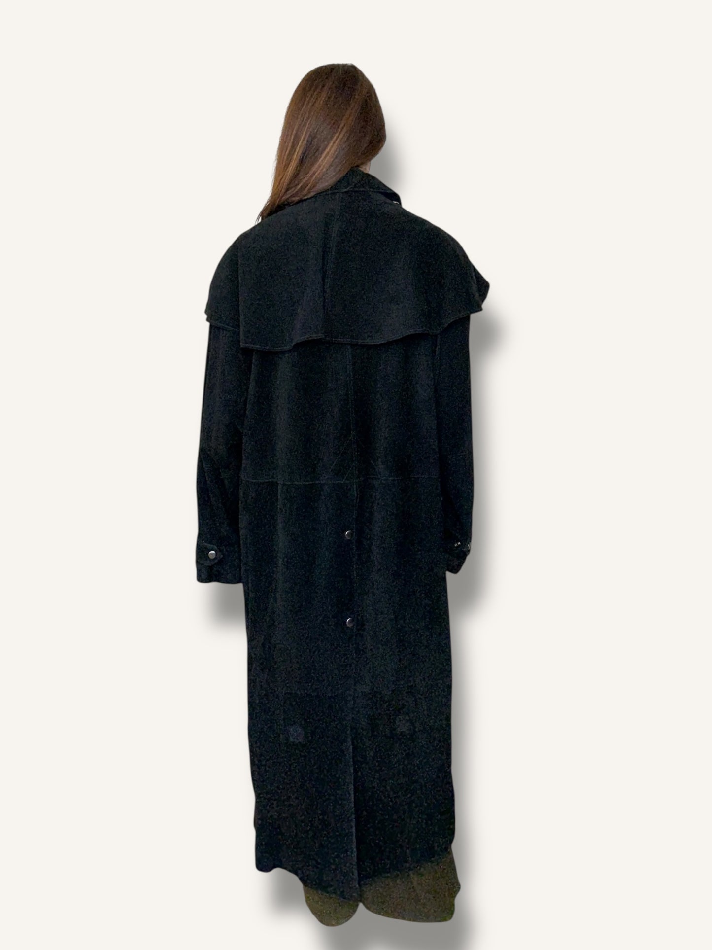 Long Suede Trench