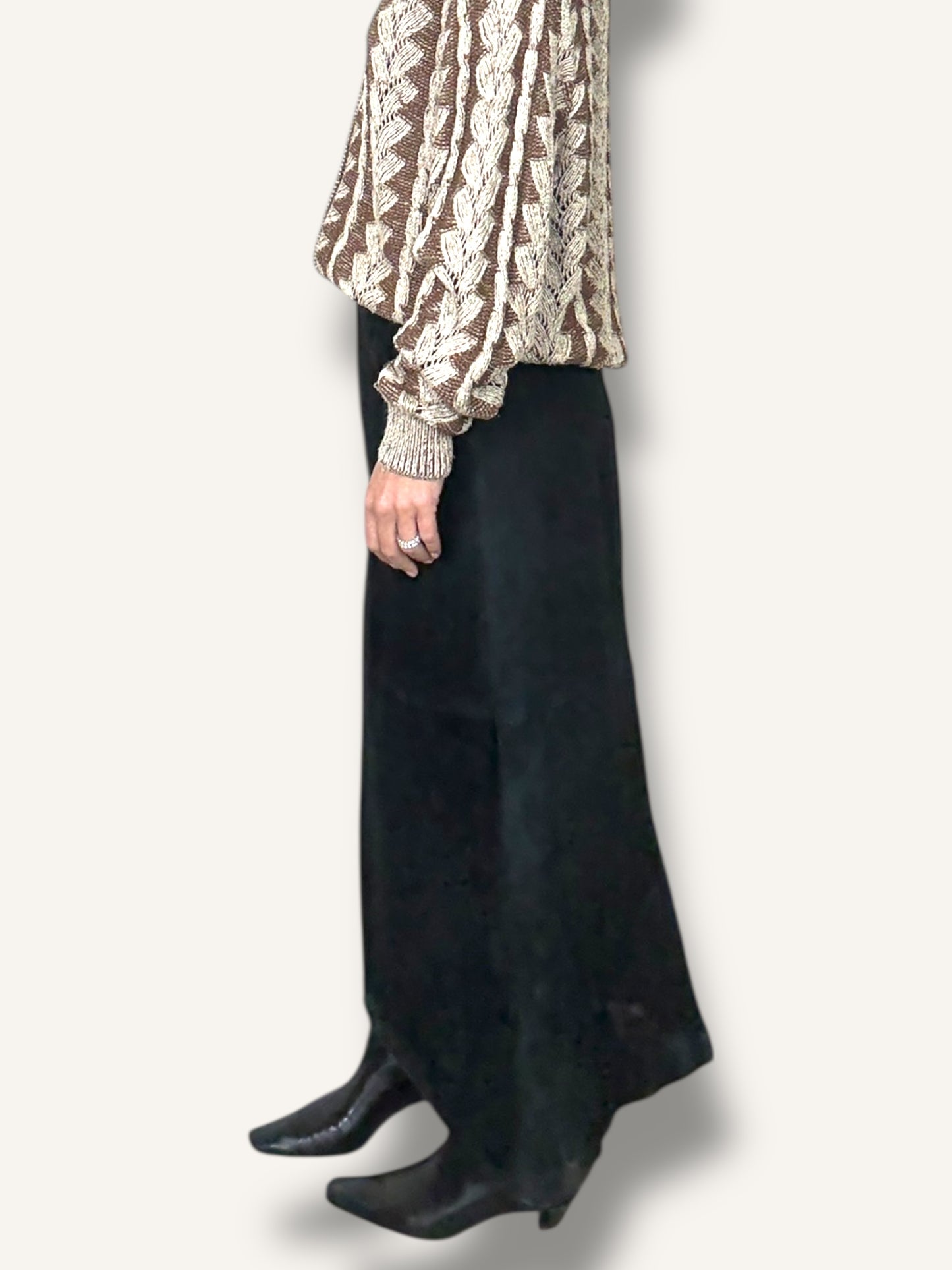 Suede Midi Skirt