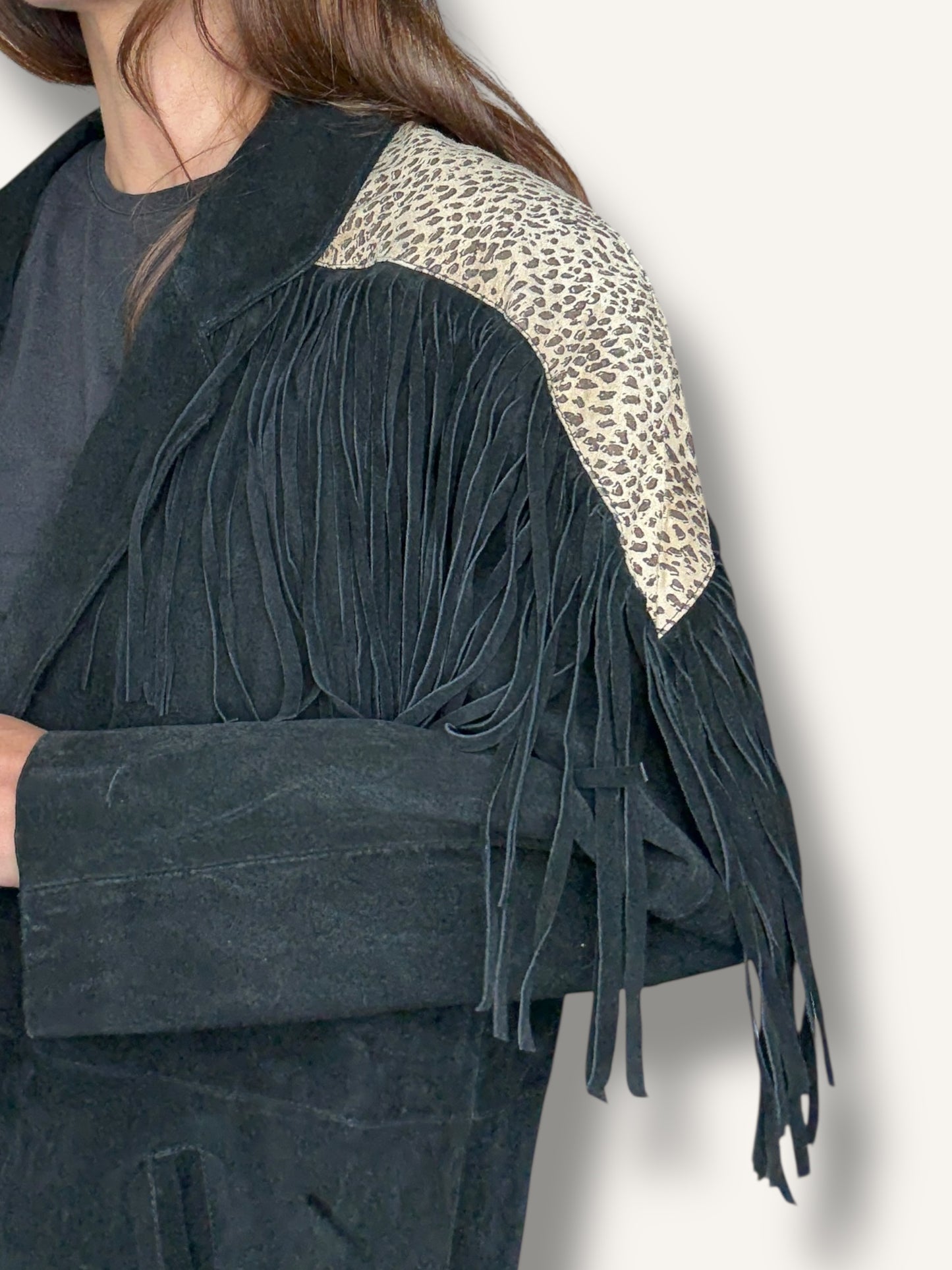 Suede Fringe Jacket