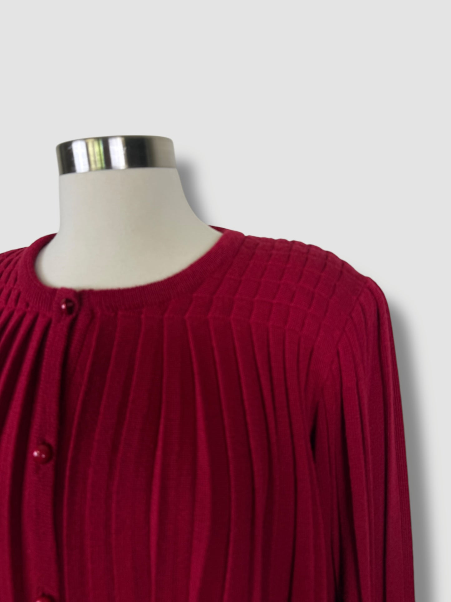 Pleated Cardigan