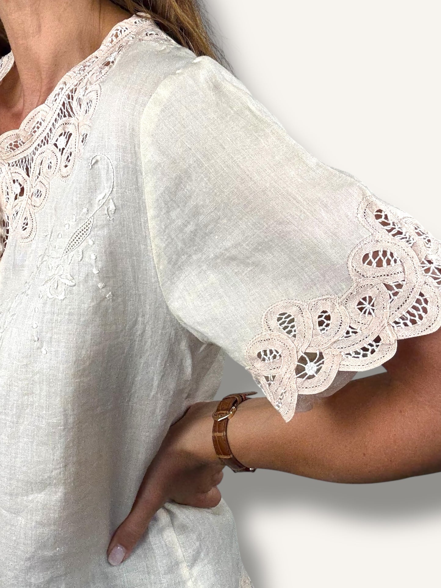 Blush Embroidered Blouse