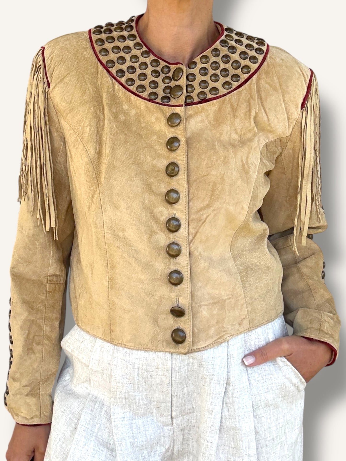 Studded Suede Jacket